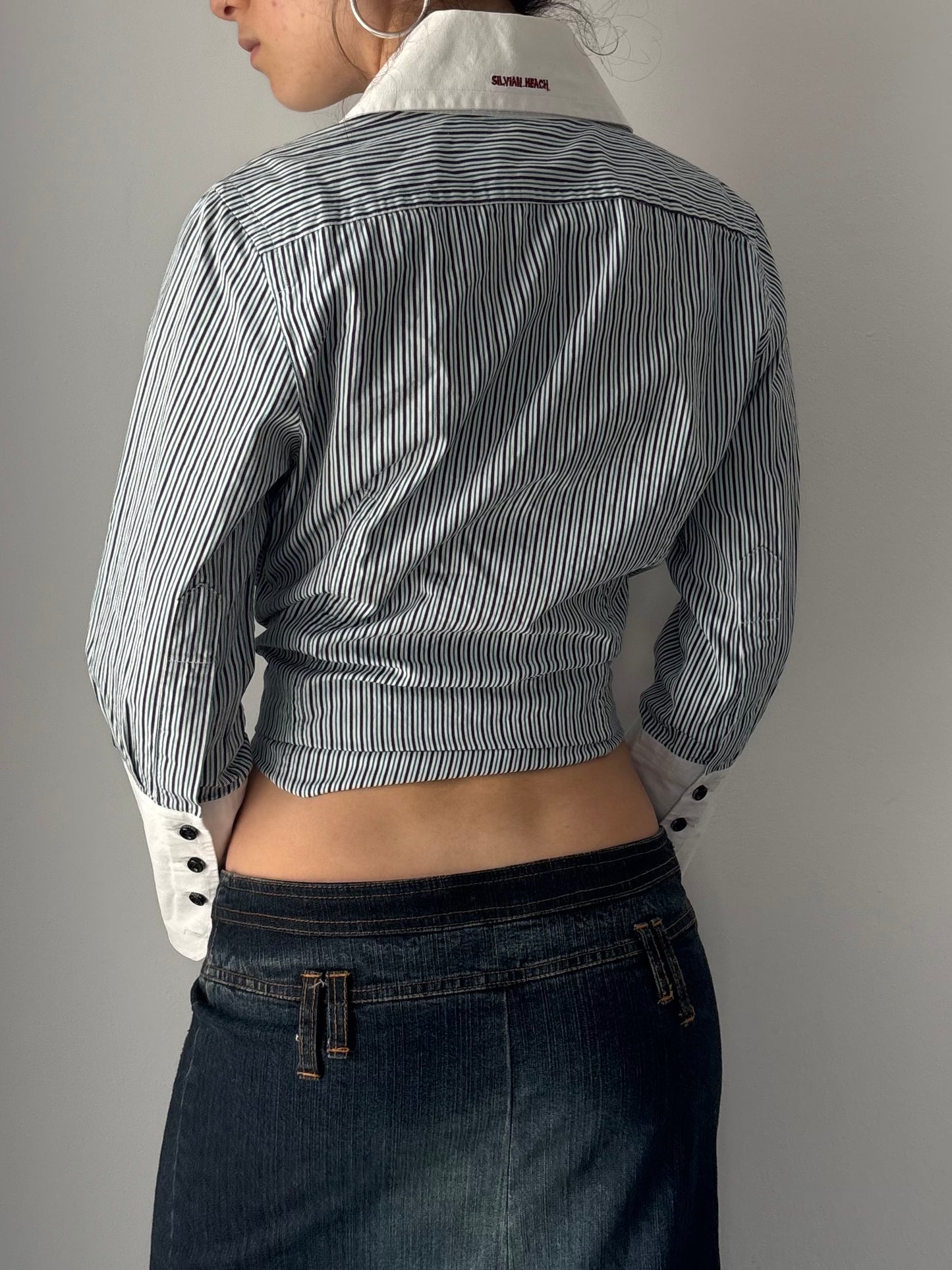 Striped button up shirt