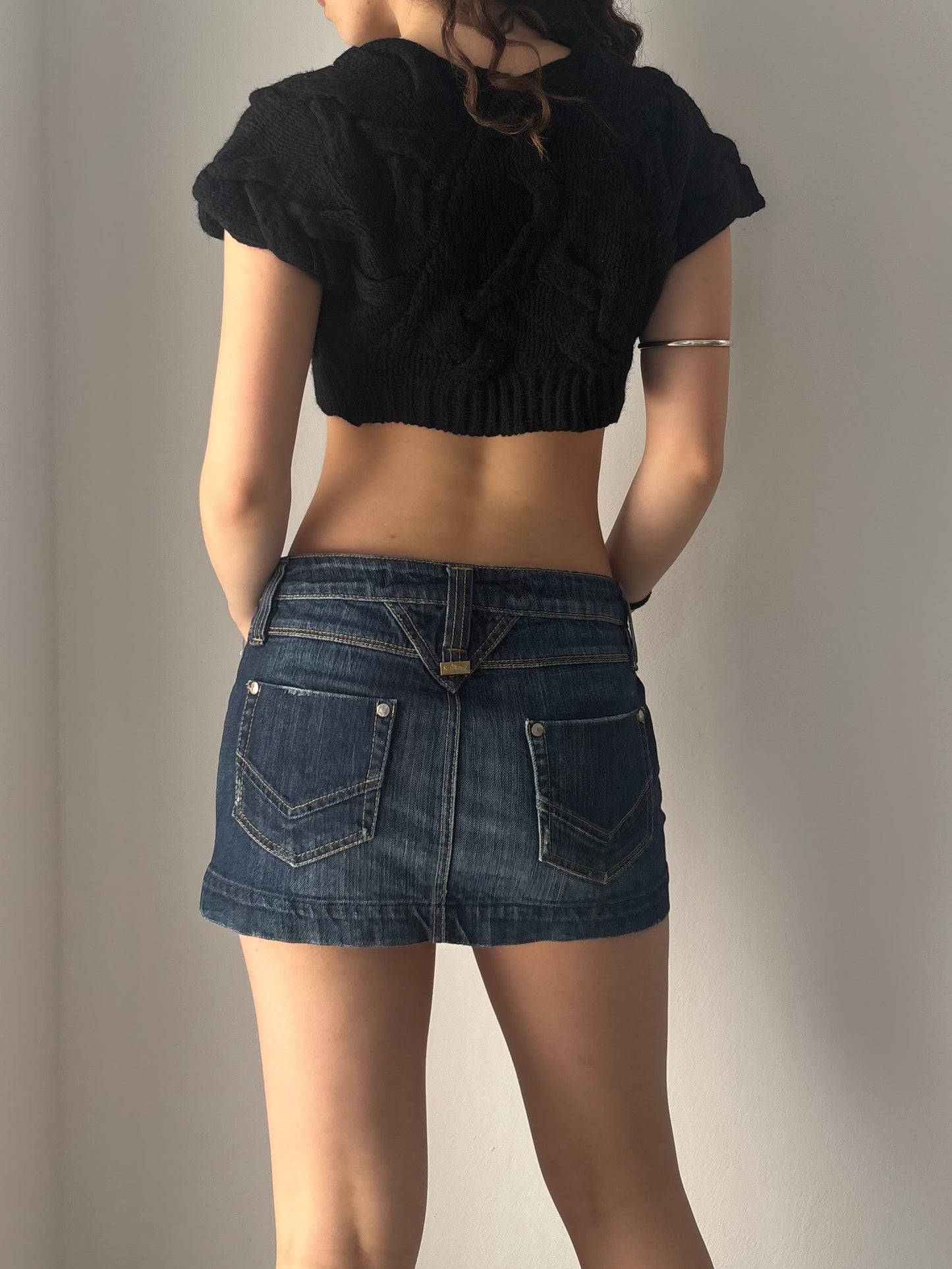 Black knit shrug