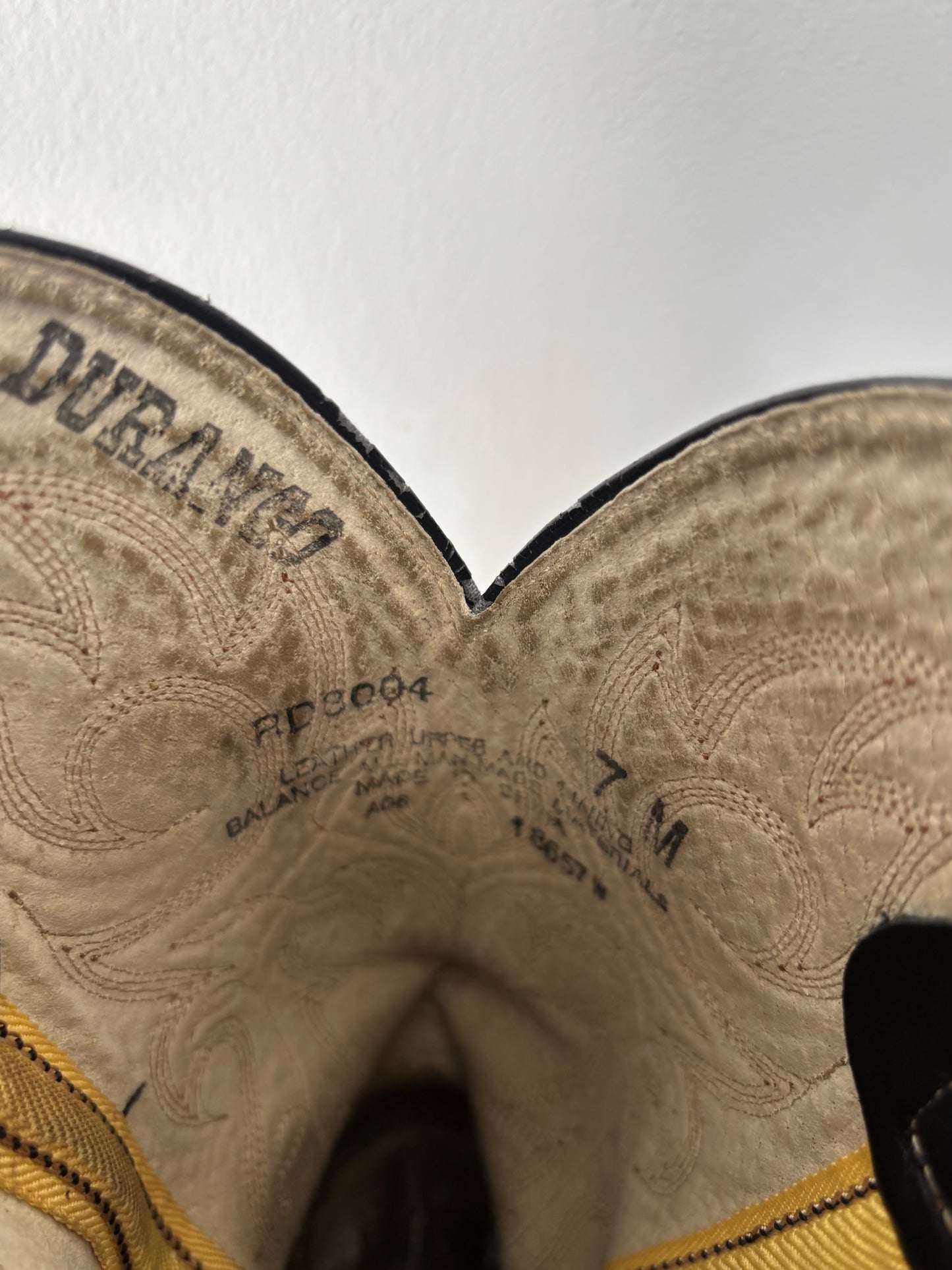 Leather cowboy boots
