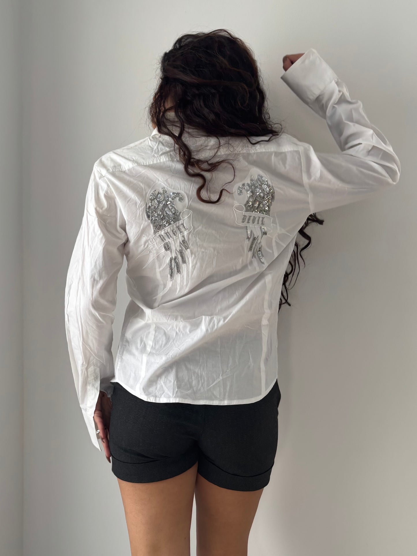 White angel wing shirt