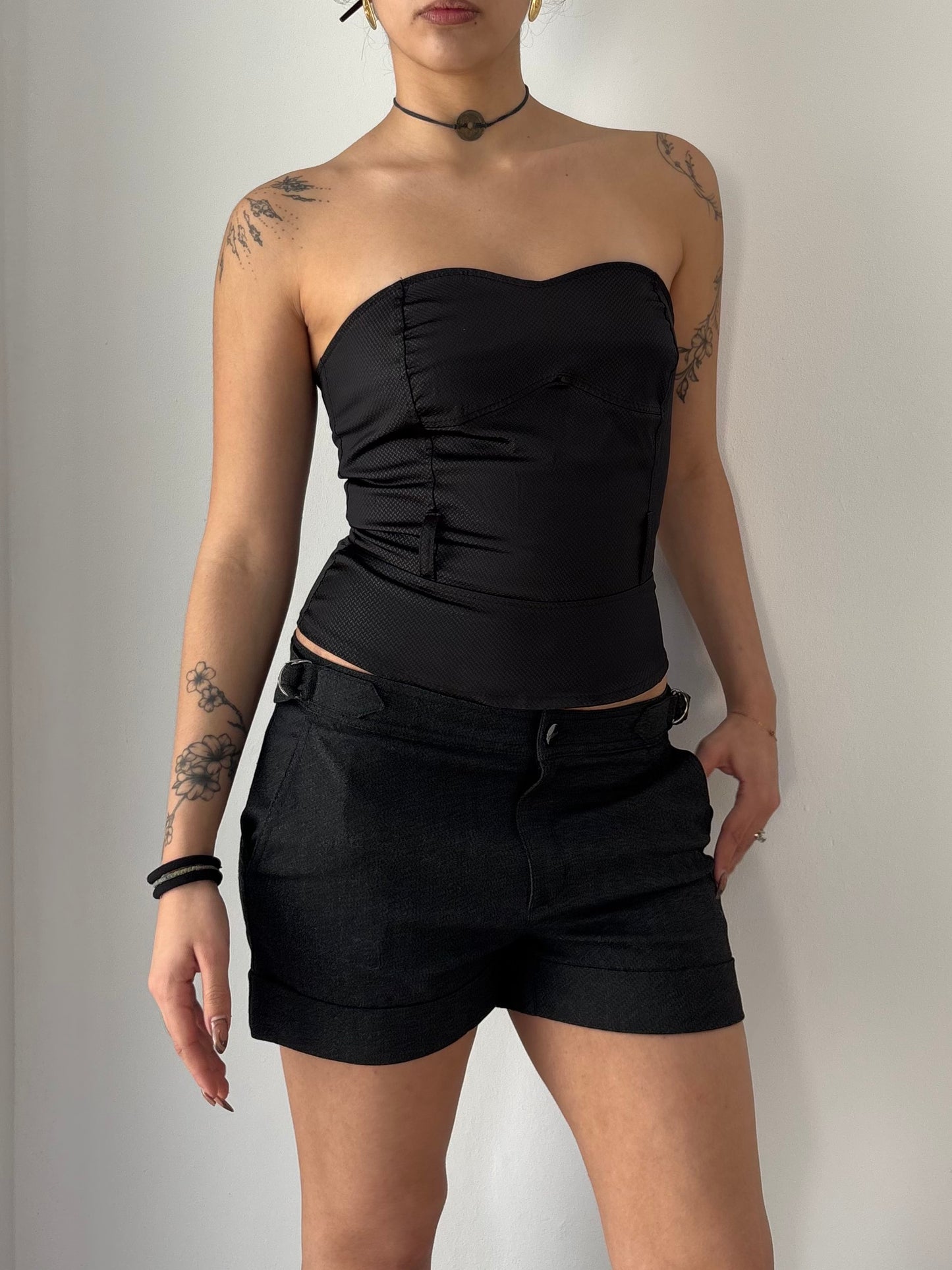 Black corset top
