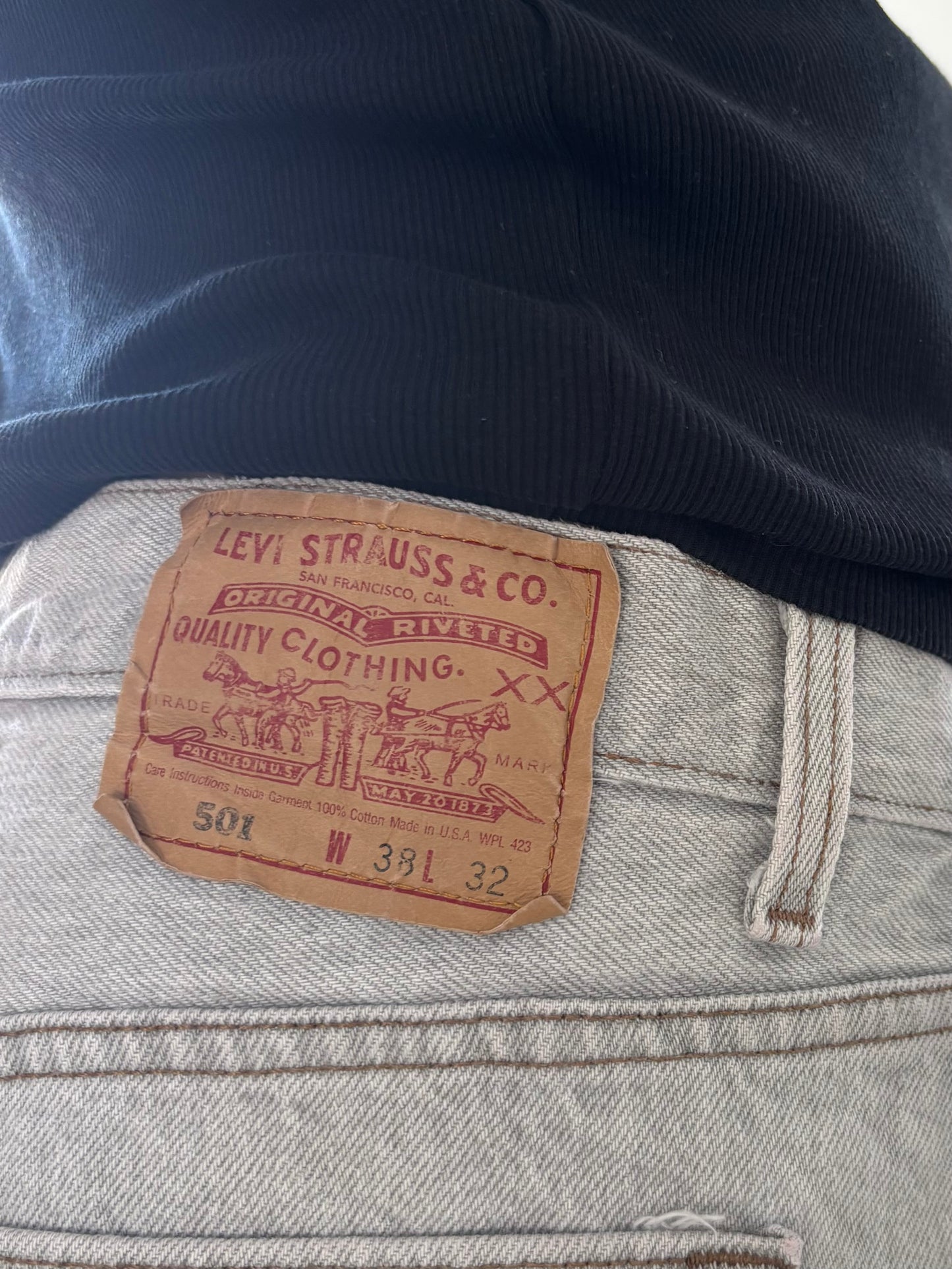 Levis 501 Grey jeans