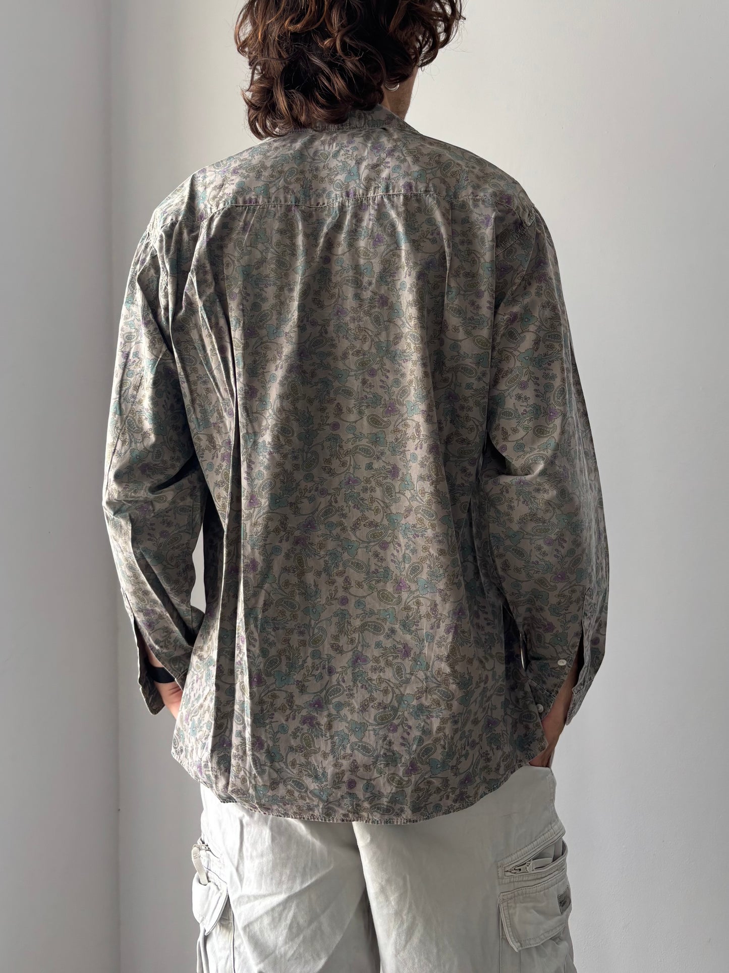 Floral long sleeve button up shirt