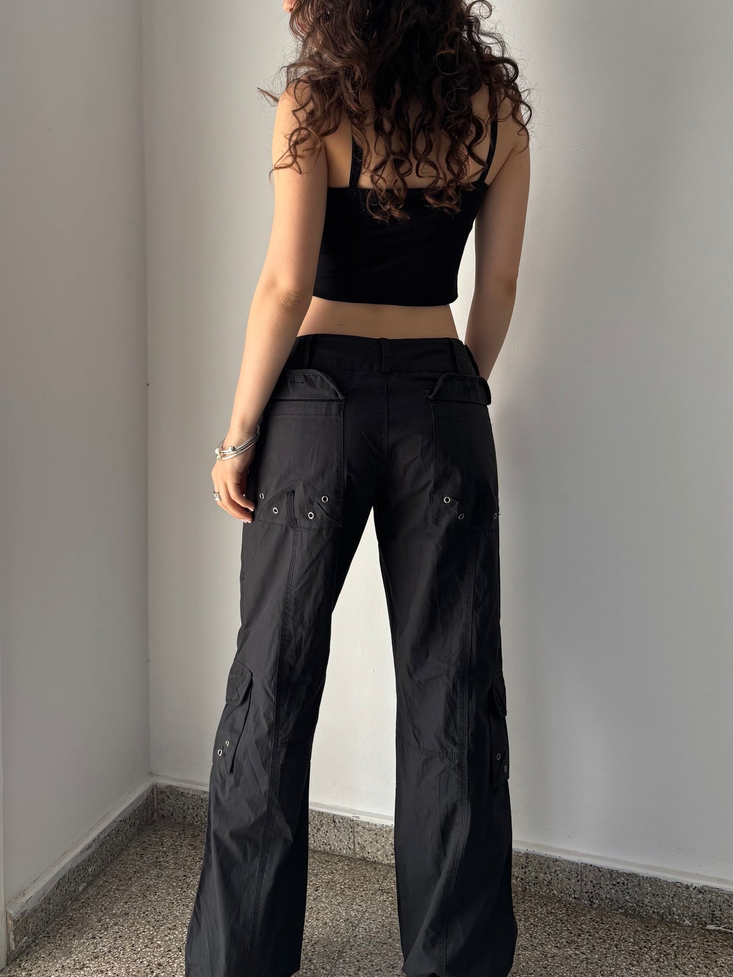 Black cargo pants