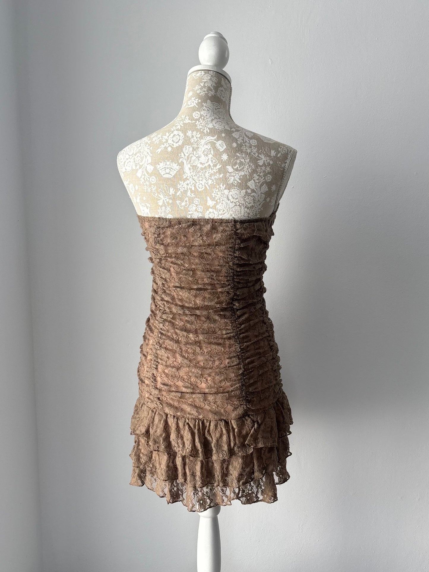 Brown lace fairy dress