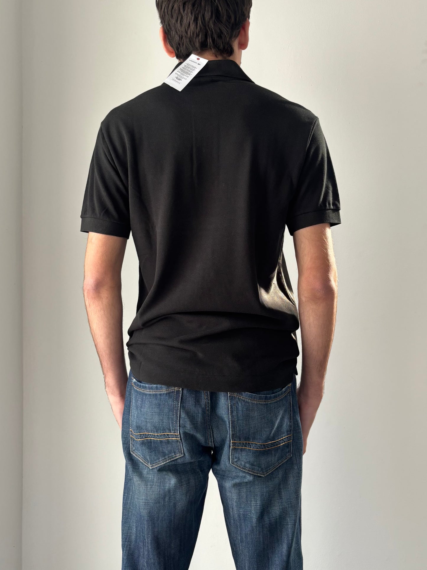 Lacoste black polo top