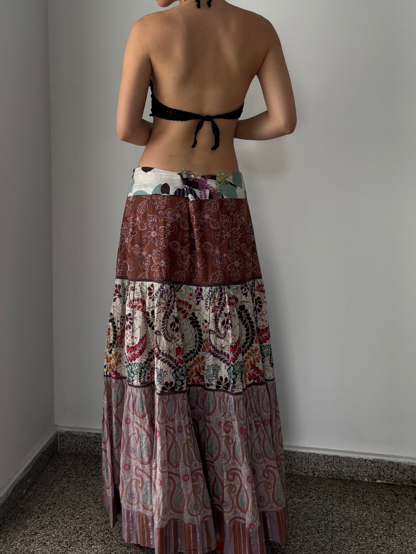 Multicolored maxi skirt