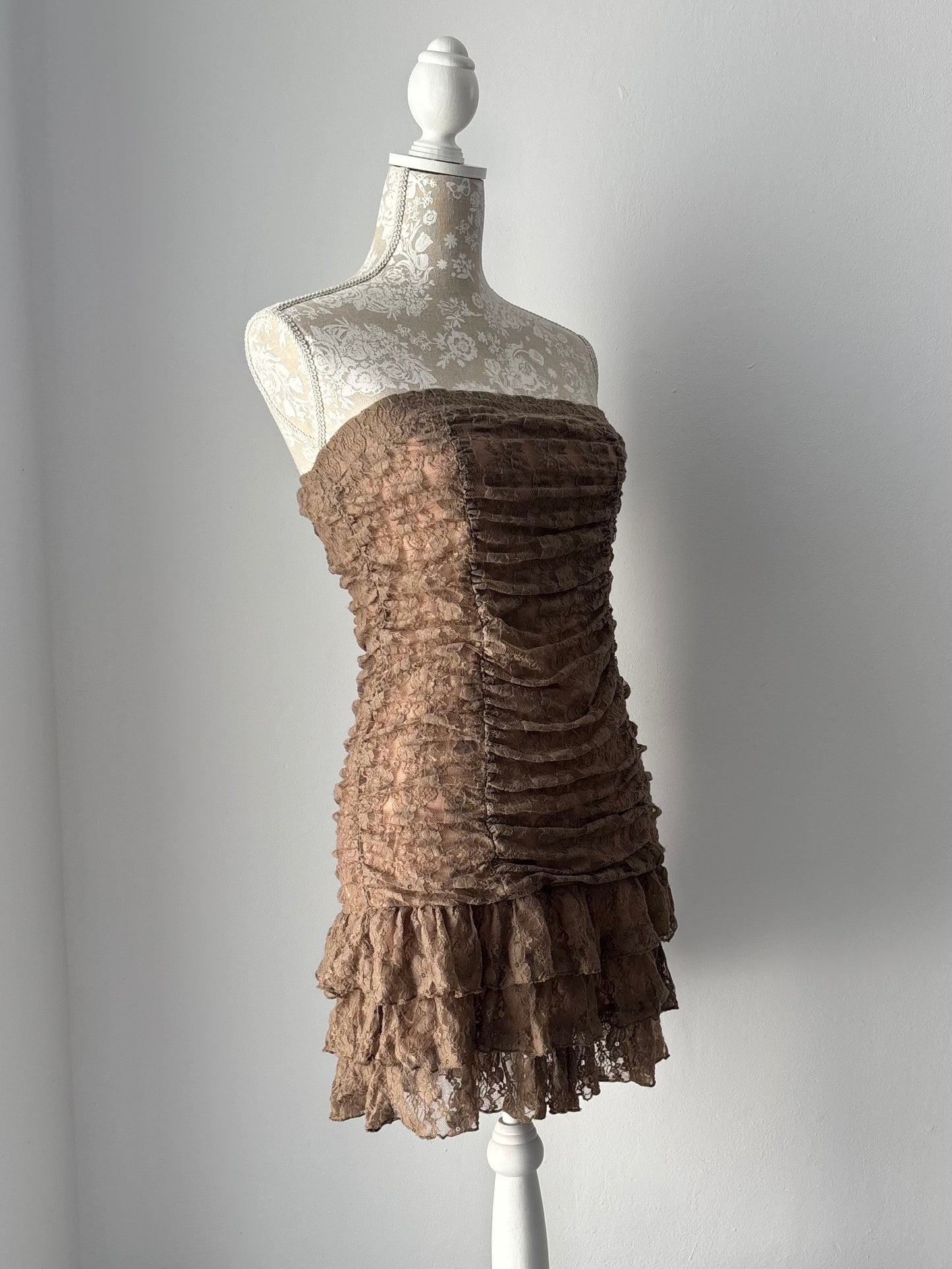 Brown lace fairy dress
