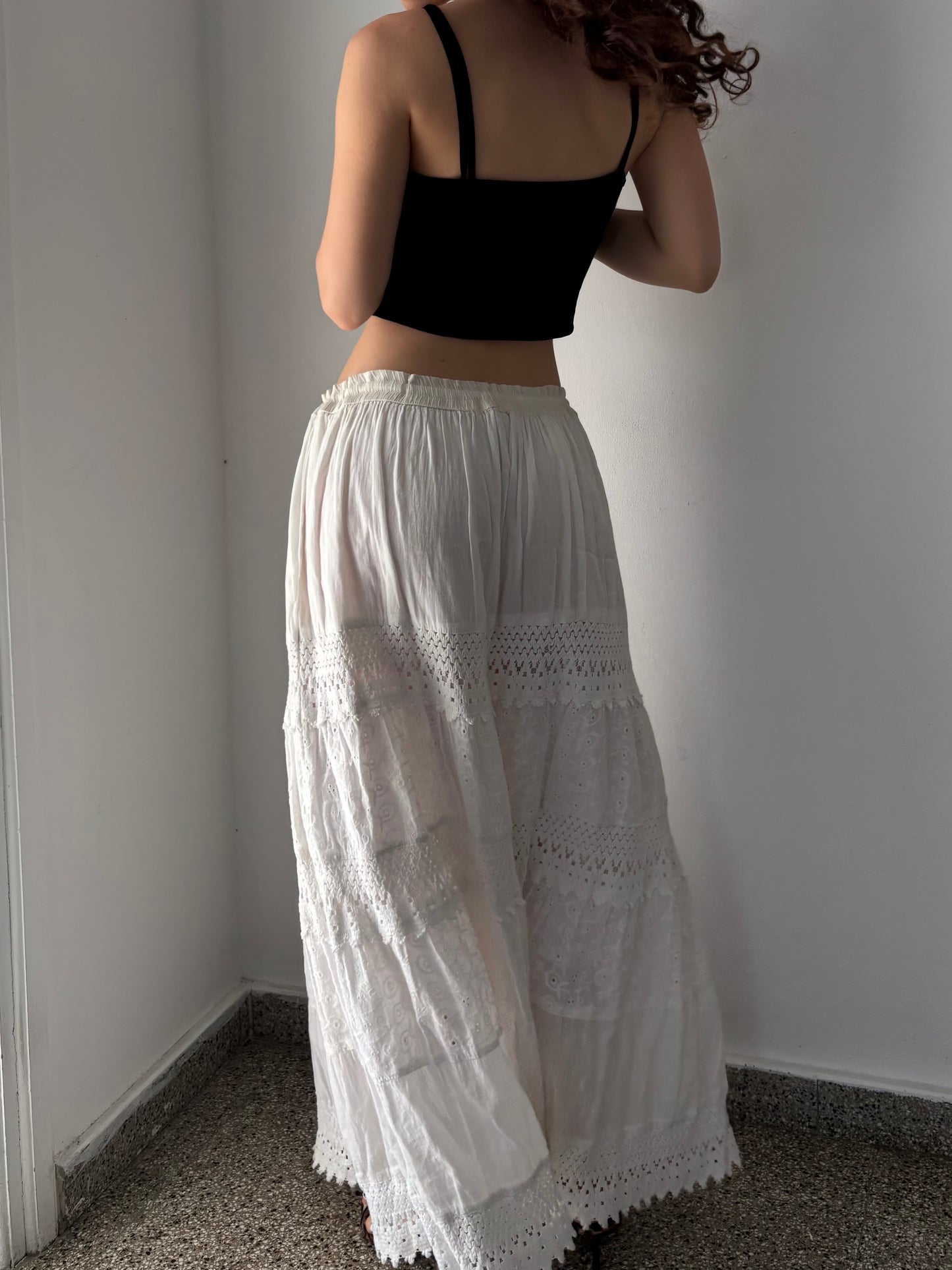White maxi fairy skirt