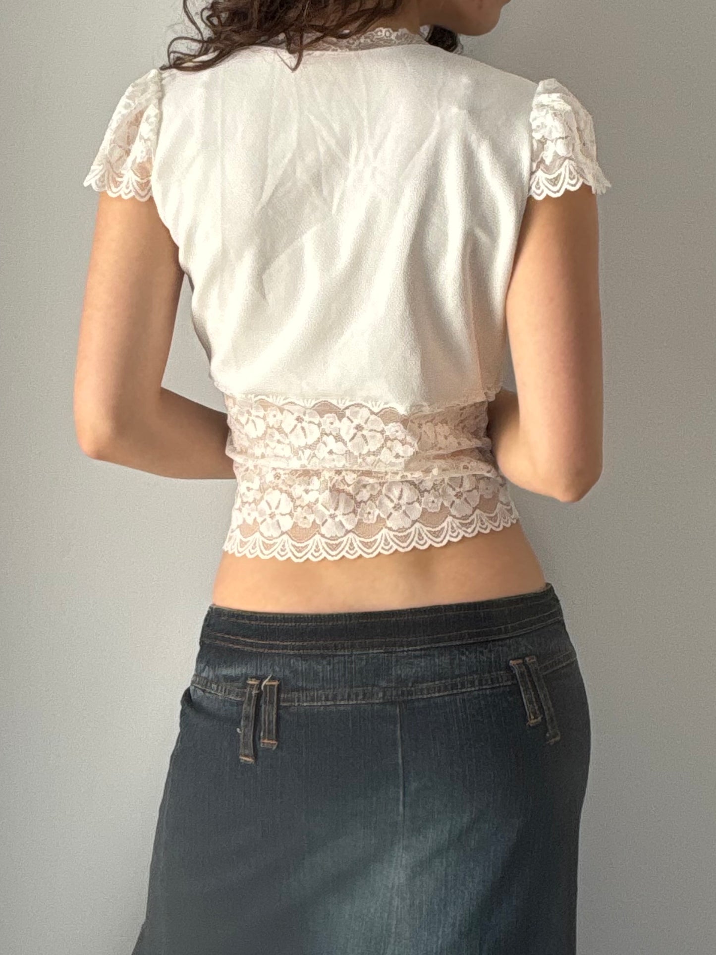 White lace top