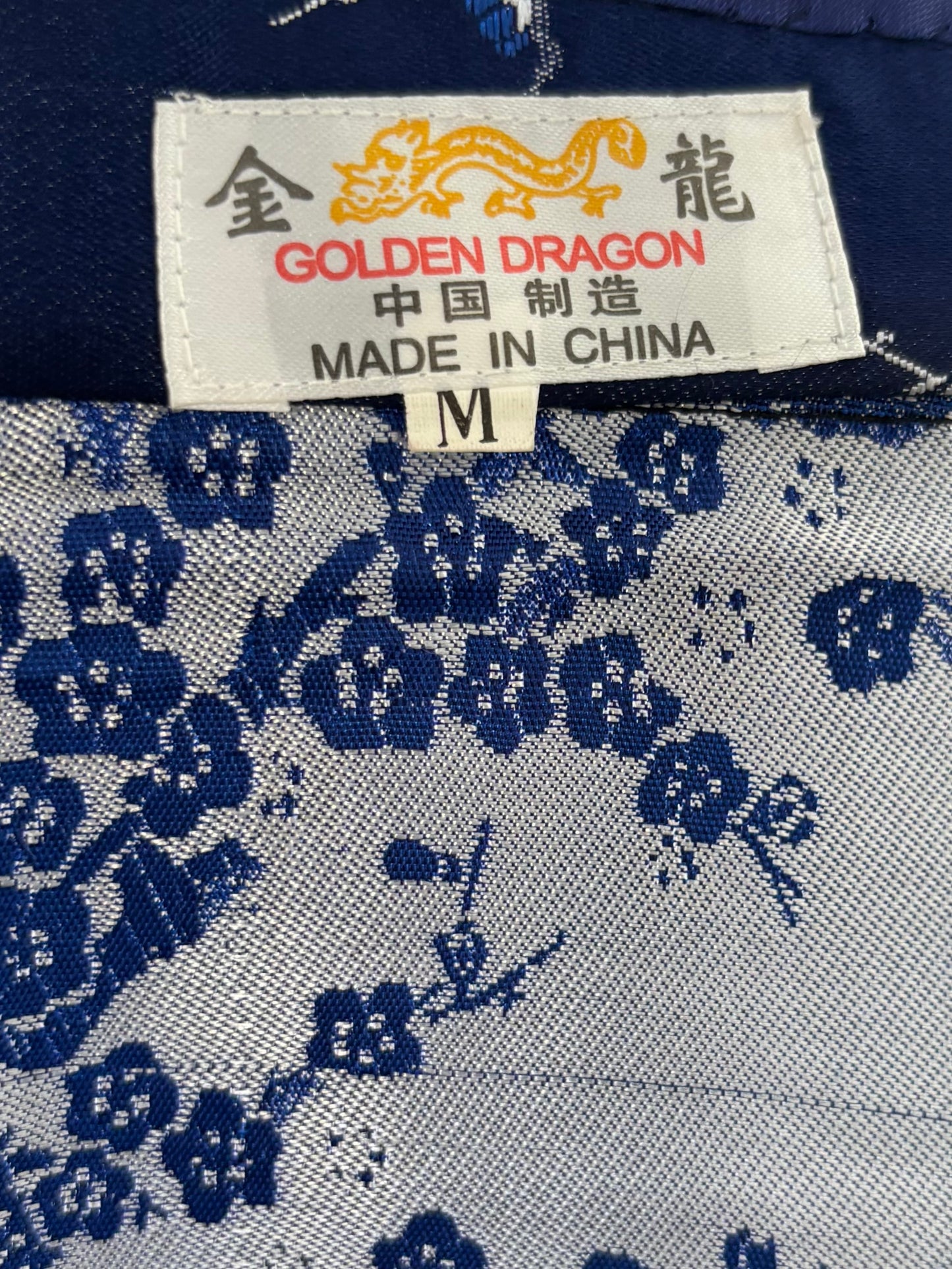 Blue Chinese floral dress