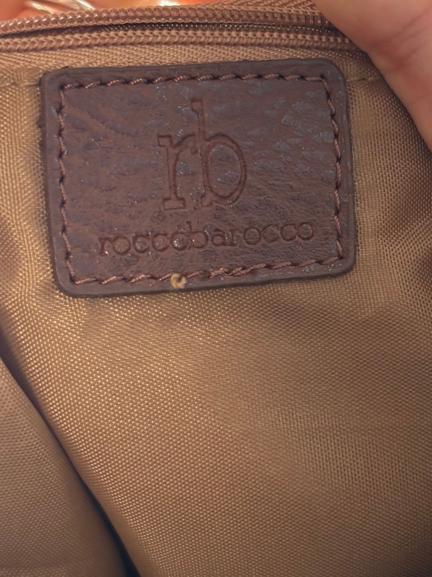 Roccobarocco brown fur bag