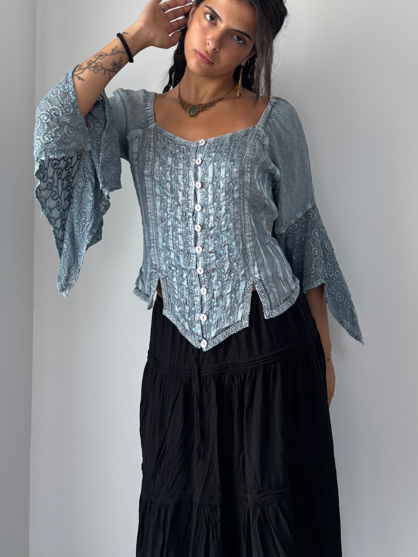 Baby blue fairy top