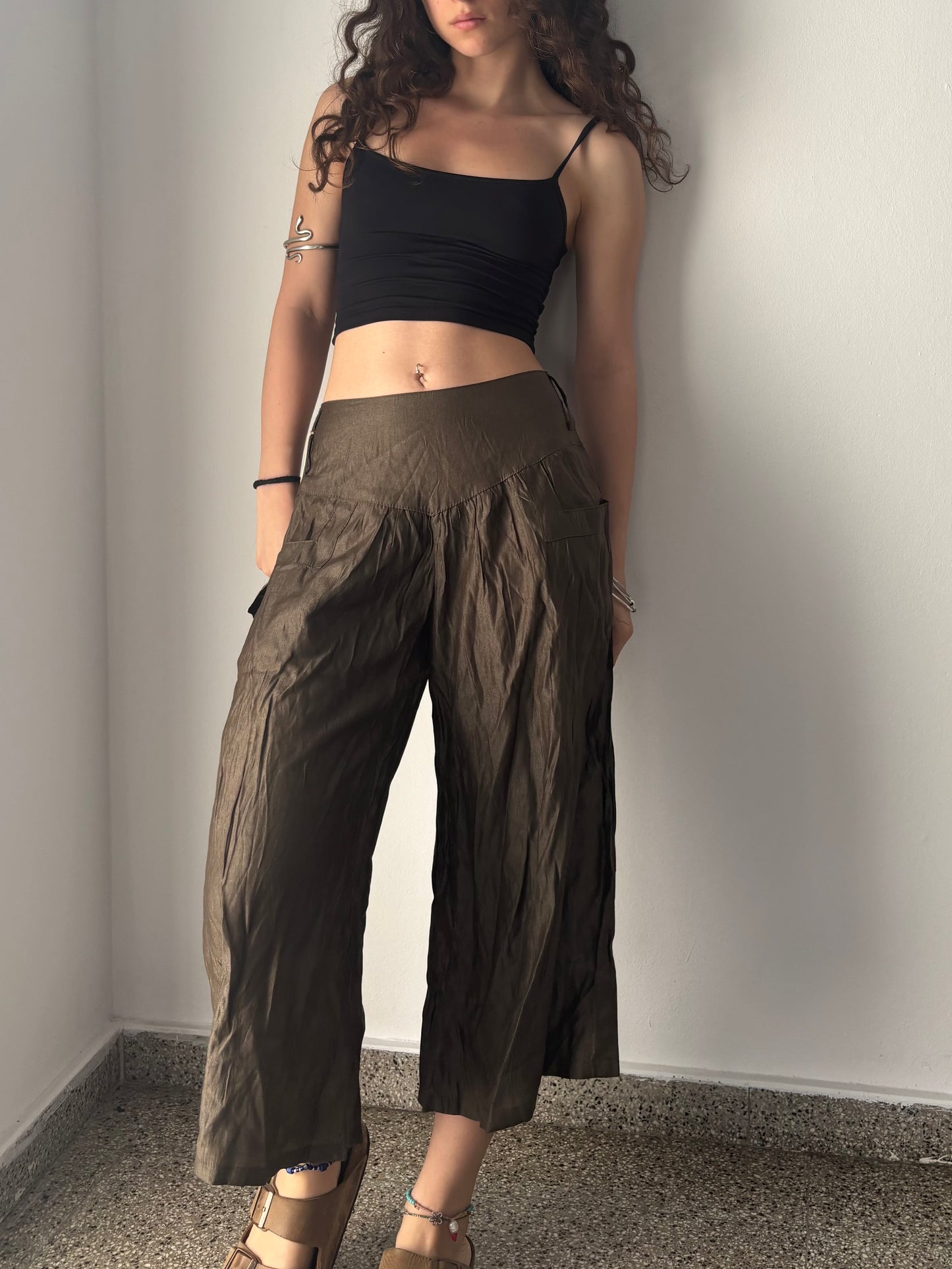 Dead Stock olive green flowy pants