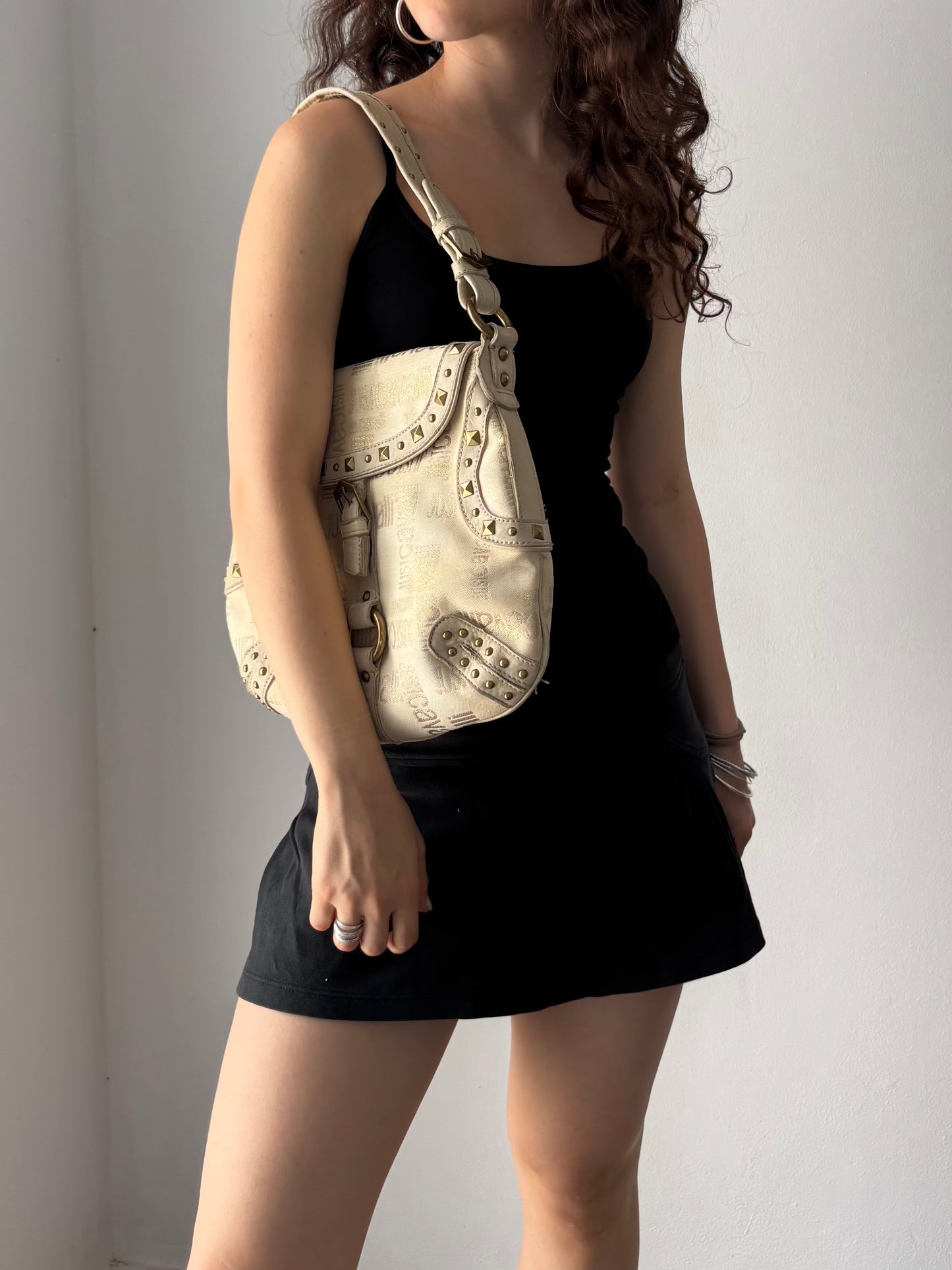 Just Cavalli cream & gold bag