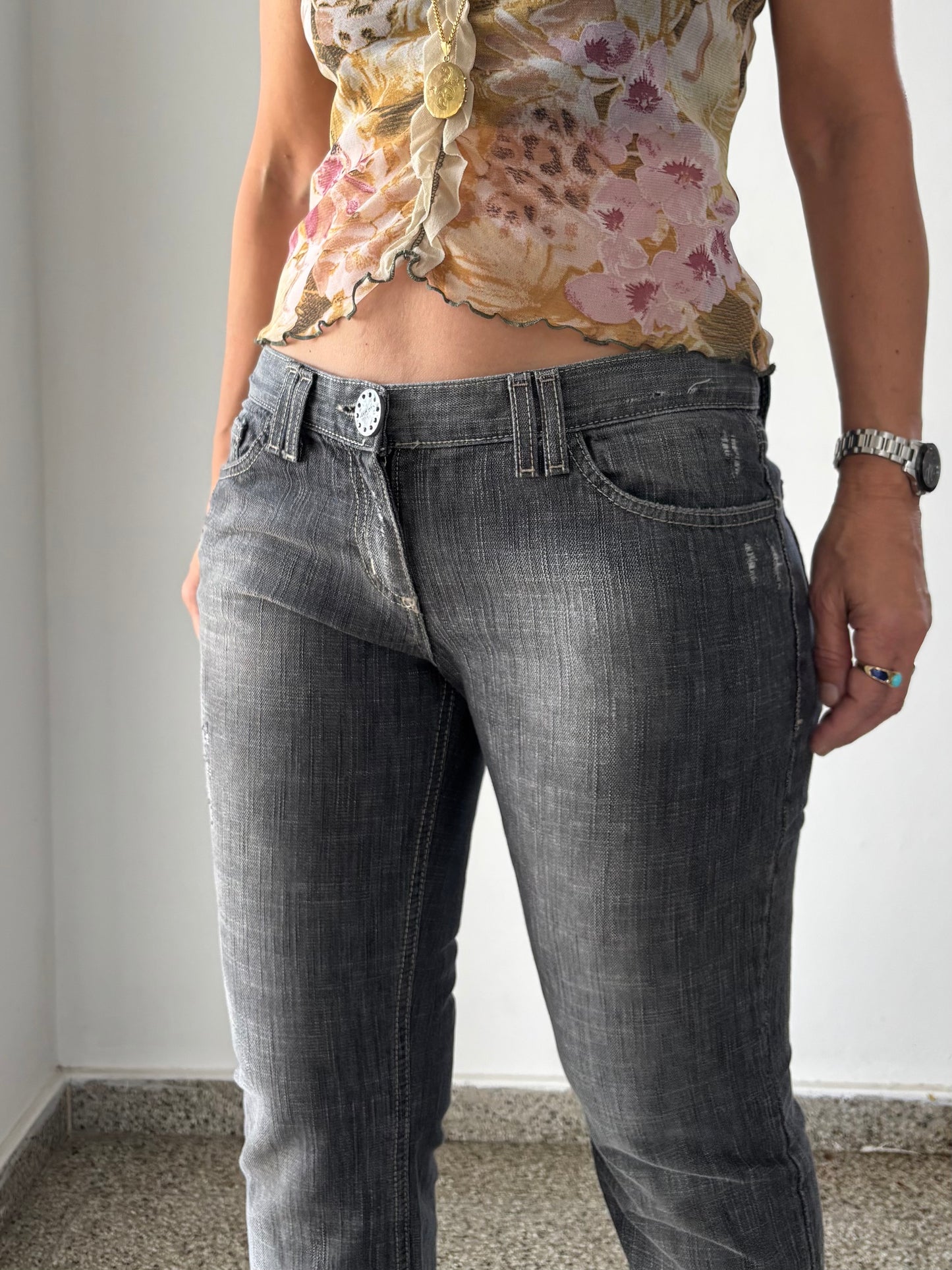 Grey low waisted jeans