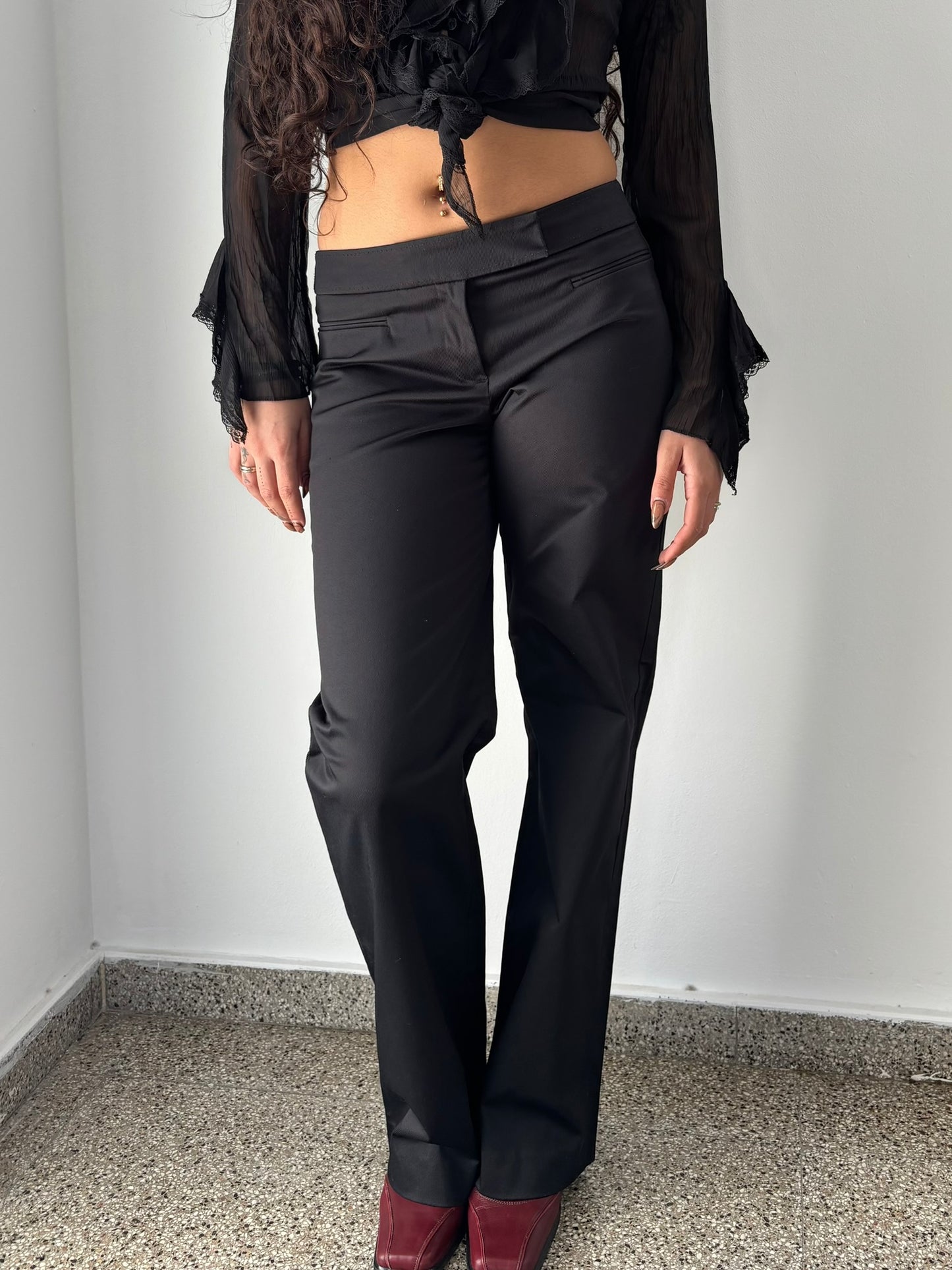 Esprit black wide leg trousers