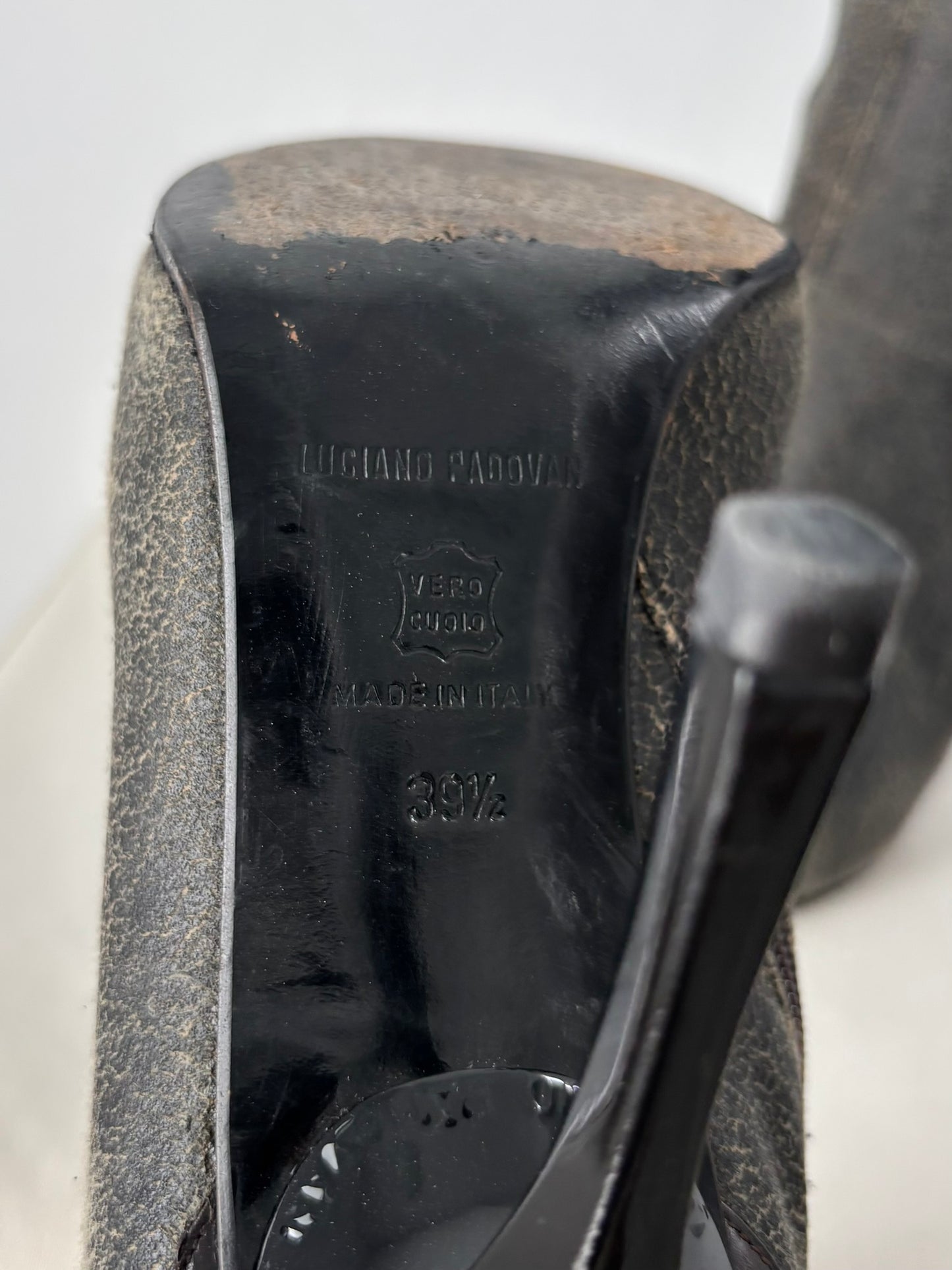 Luciano Padovan Brown Leather heeled boots