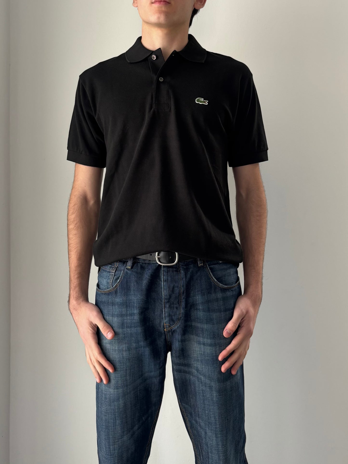 Lacoste black polo top