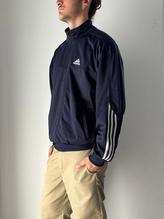 Adidas blue zip up jacket