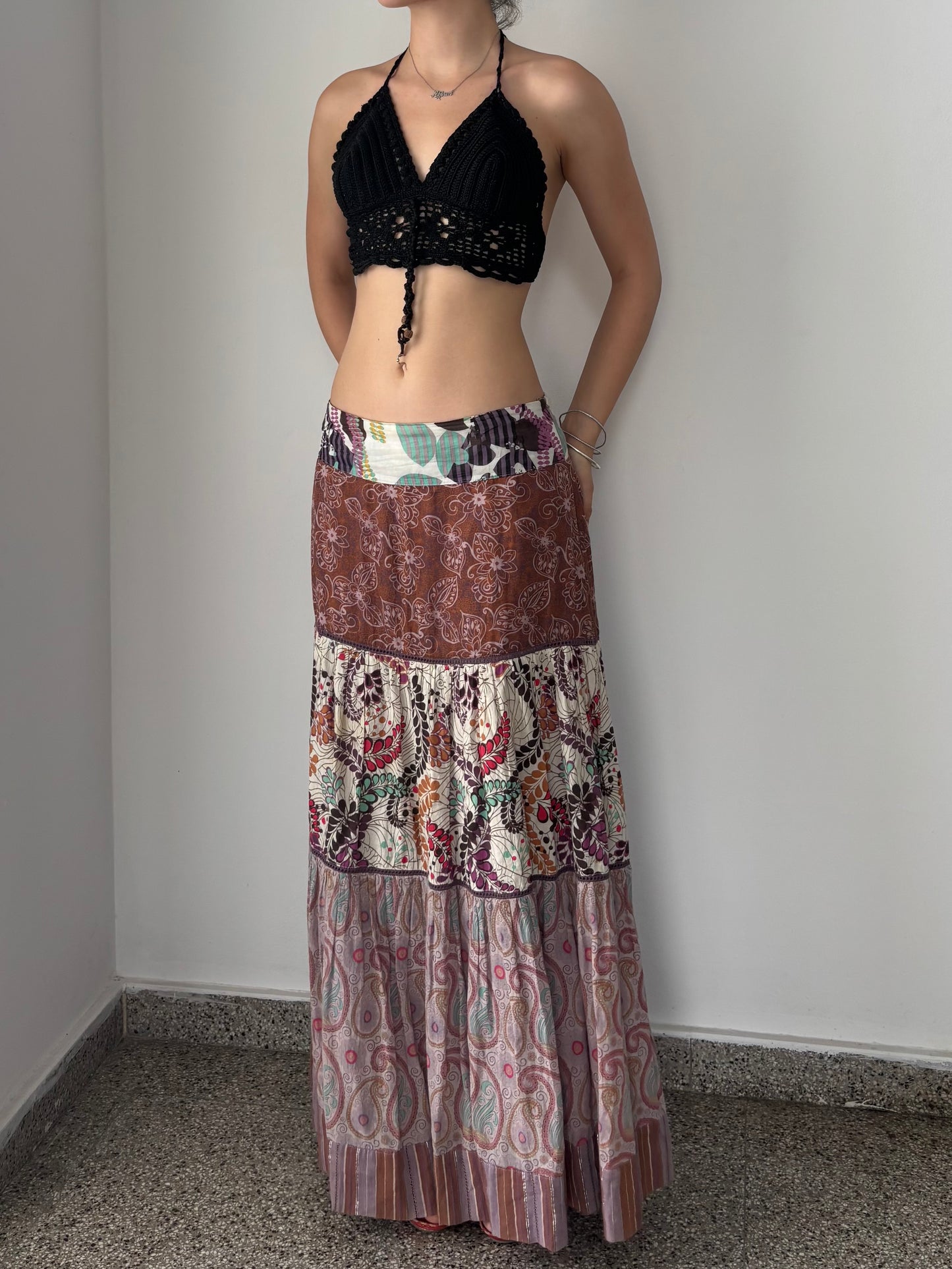 Multicolored maxi skirt