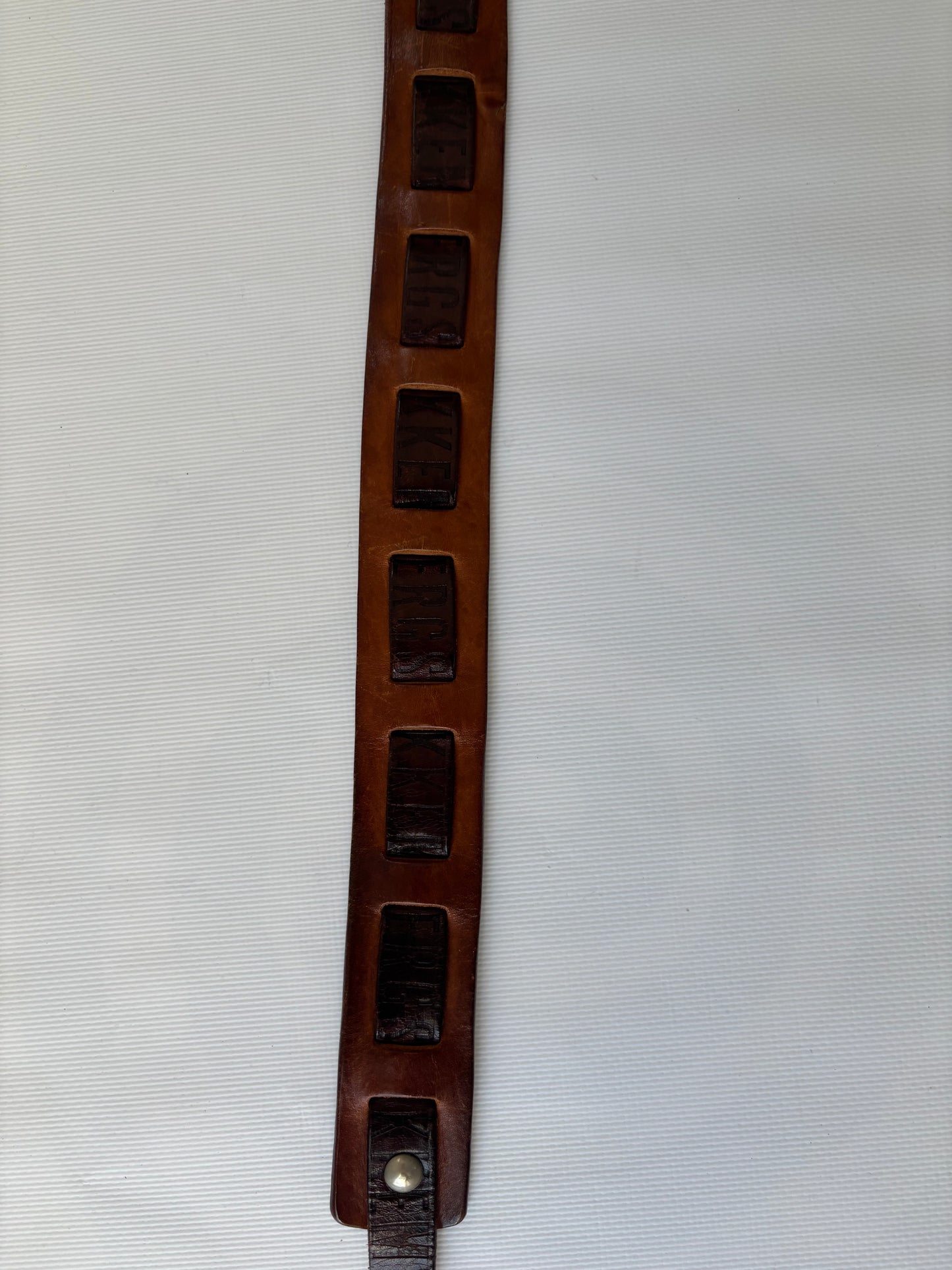 Bikkembergs brown leather belt
