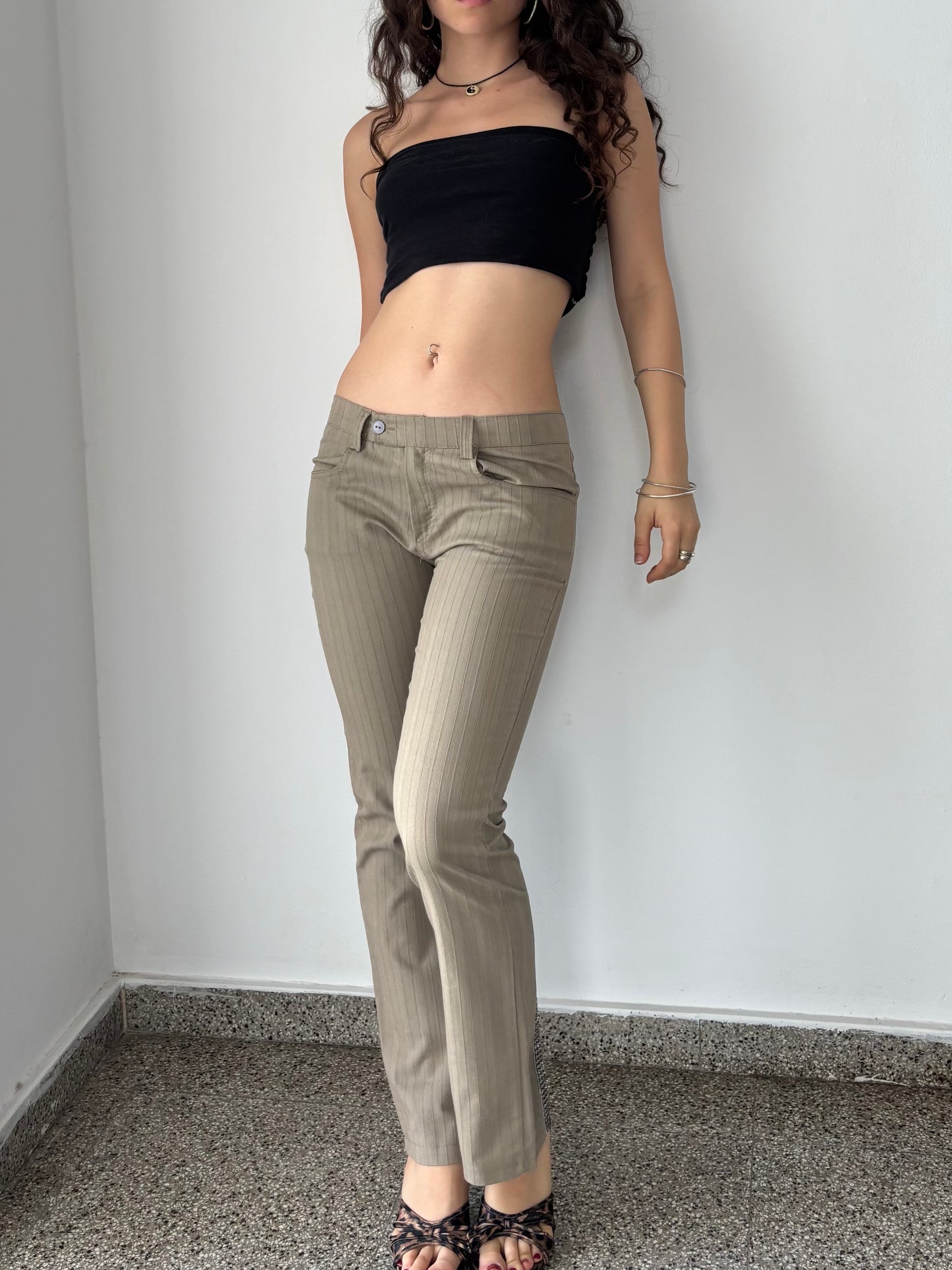 Dead stock rhinestone flare pants