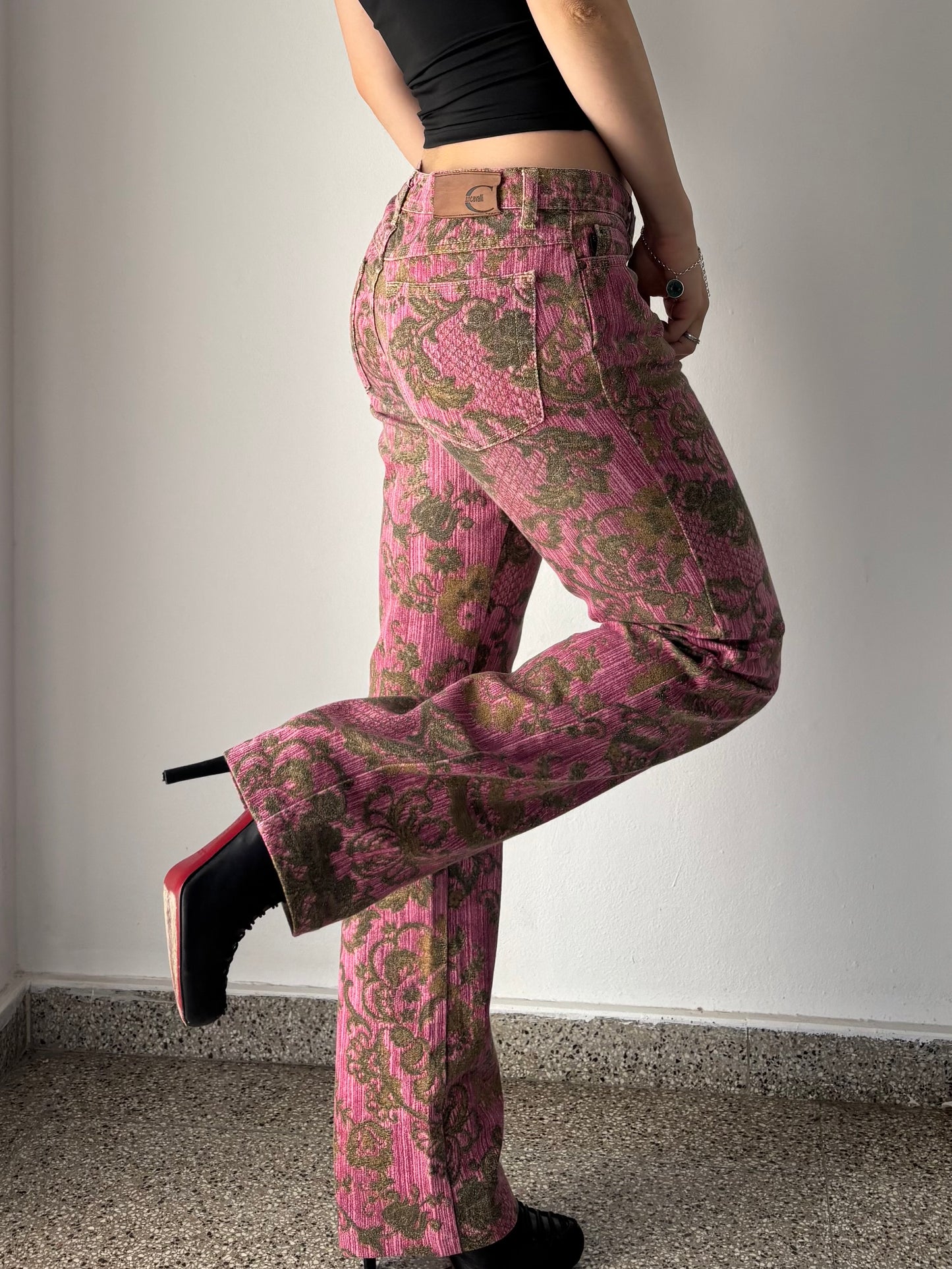 Just Cavalli 2005 floral print jeans