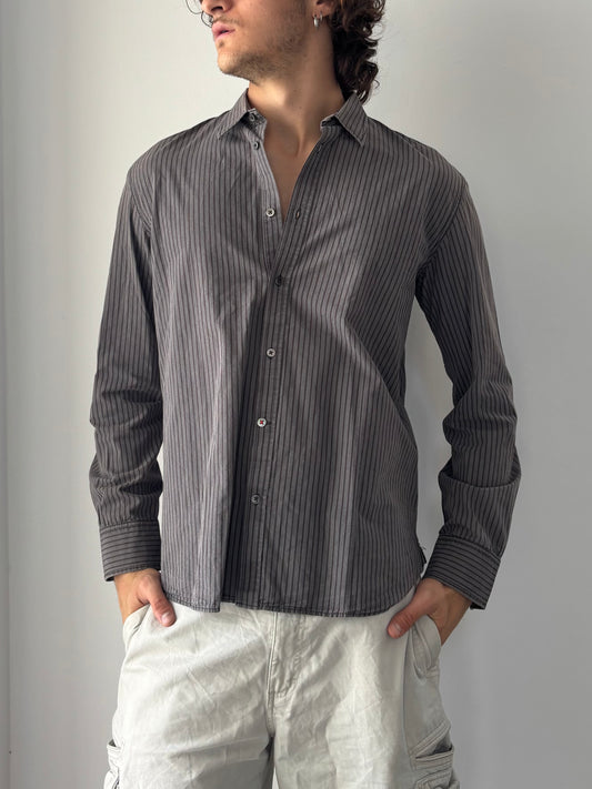 Levi’s striped grey long sleeve shirt