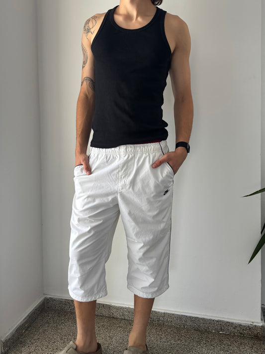 White Nike capri shorts