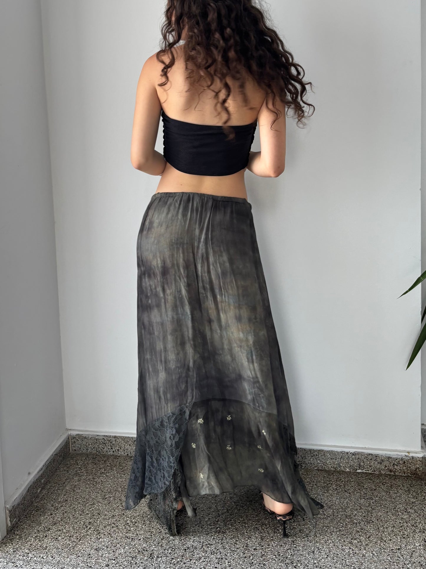 Olive green maxi fairy skirt