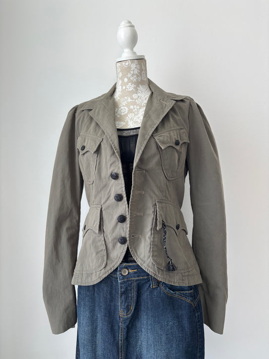 Diesel army green blazer