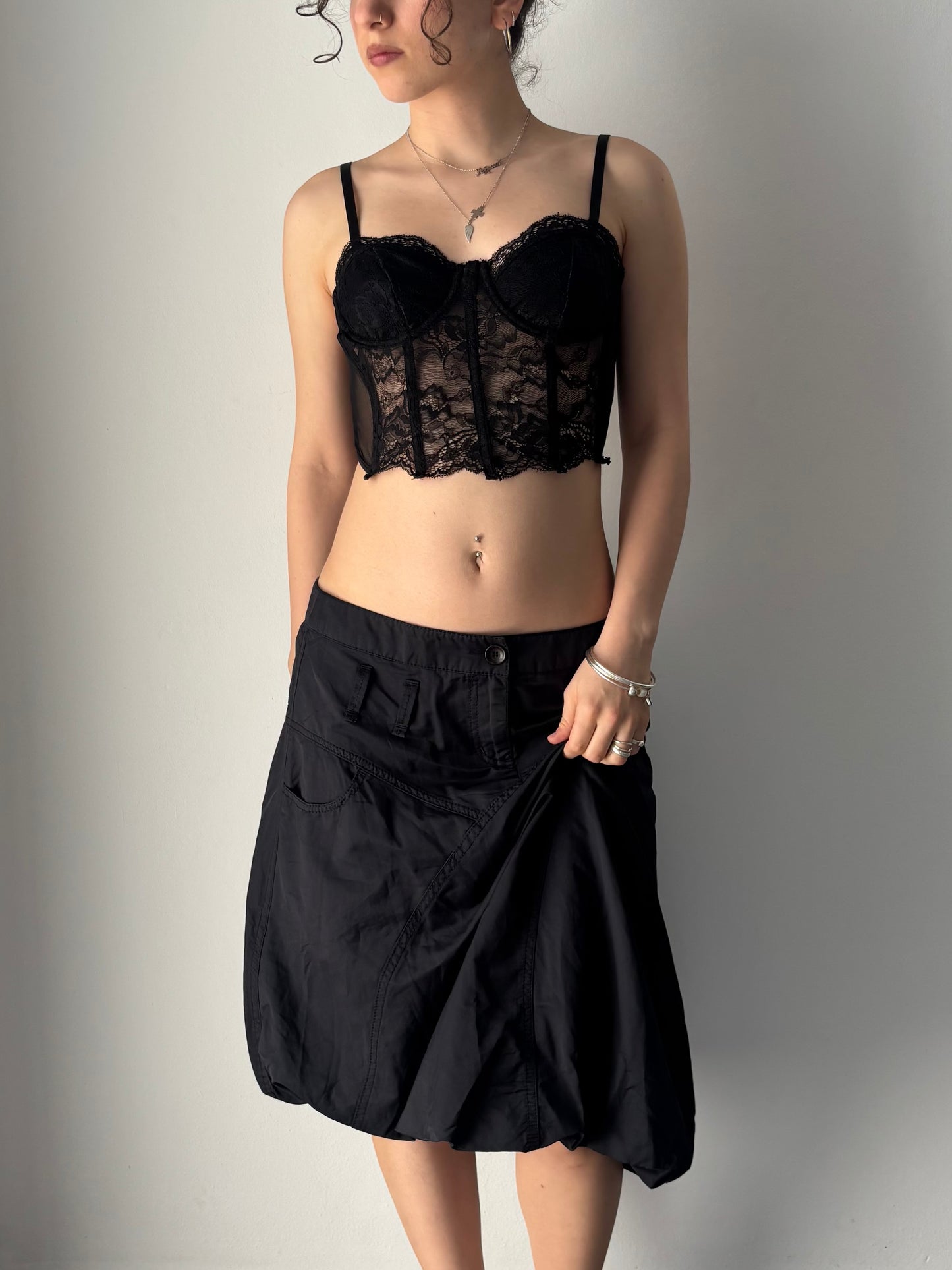 Liu Jo black balloon skirt