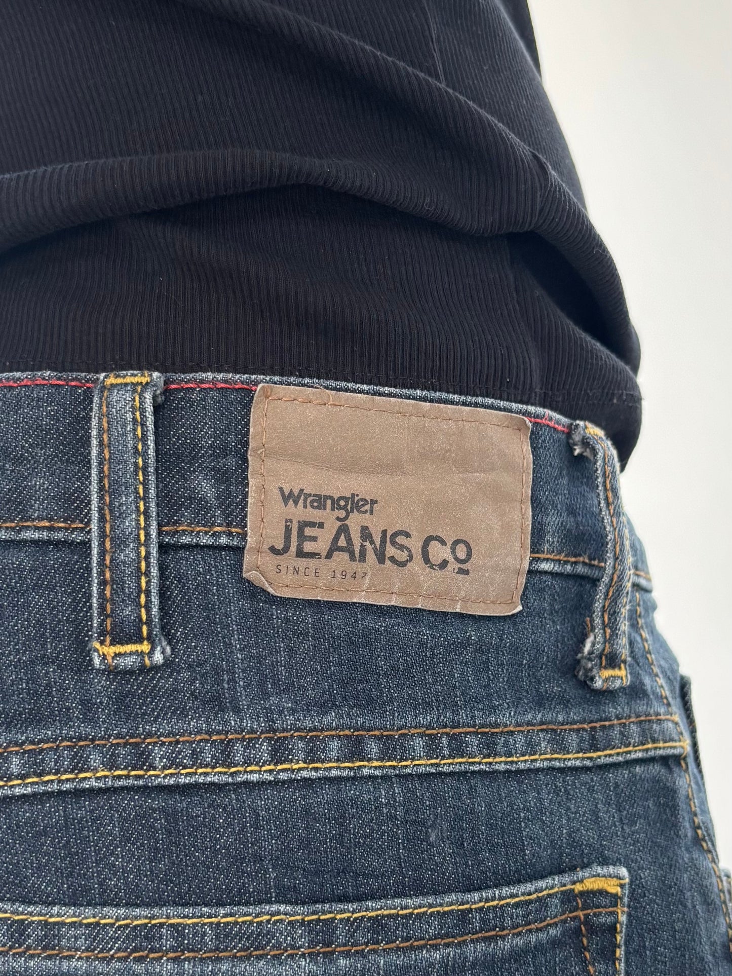 Dark wash Wrangler jeans