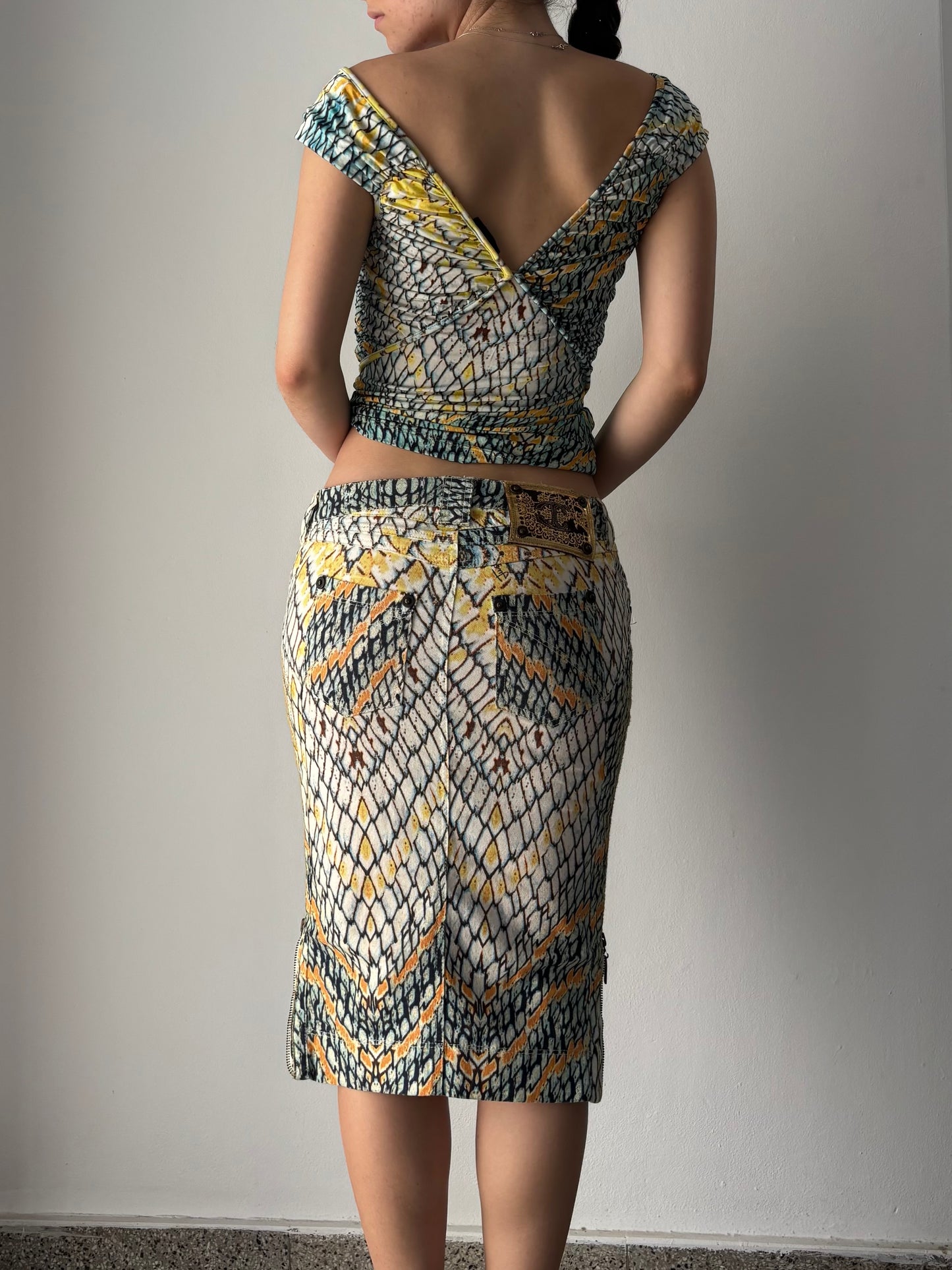 Just Cavalli snake print set