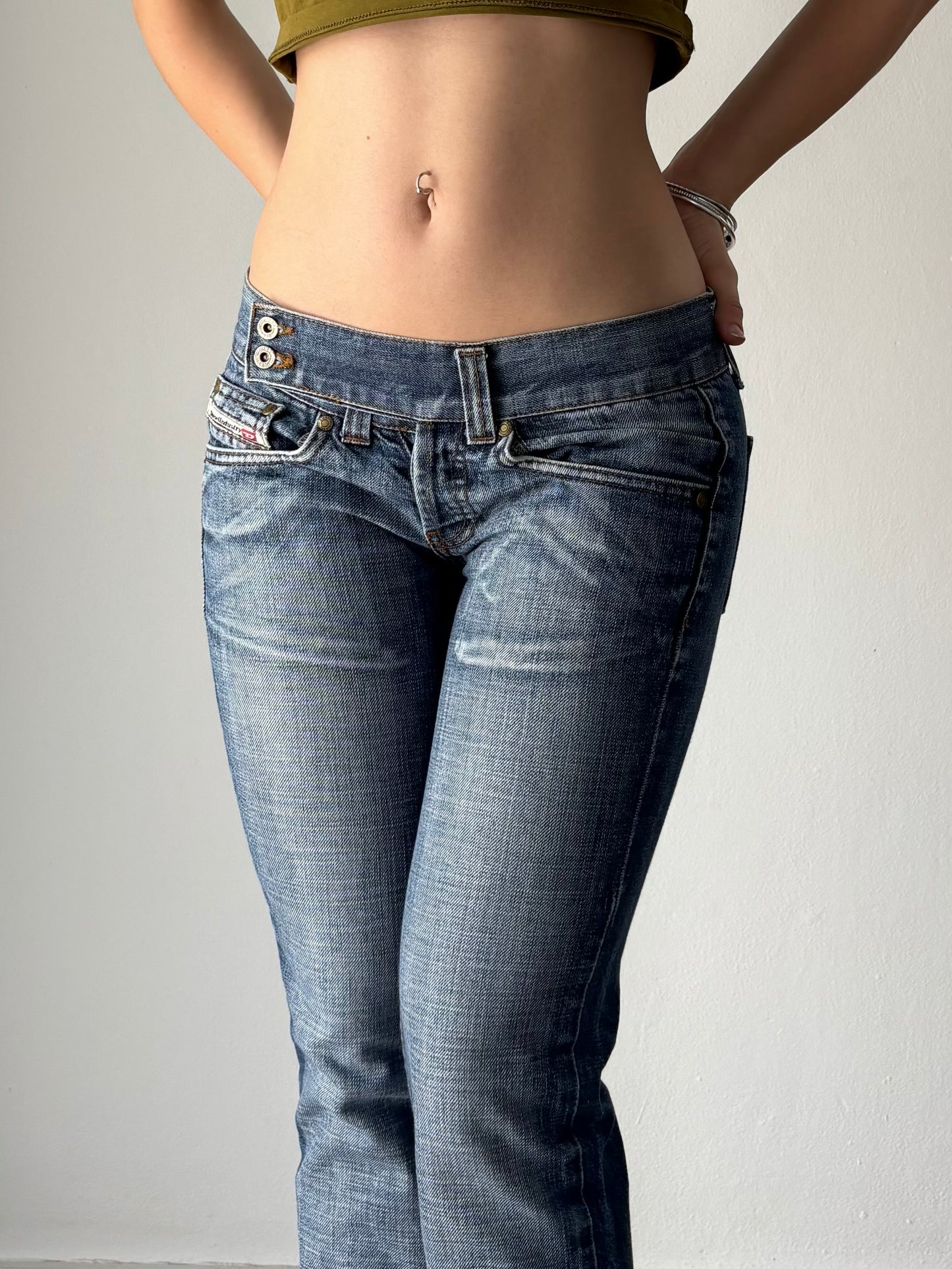 Diesel super low waist jeans