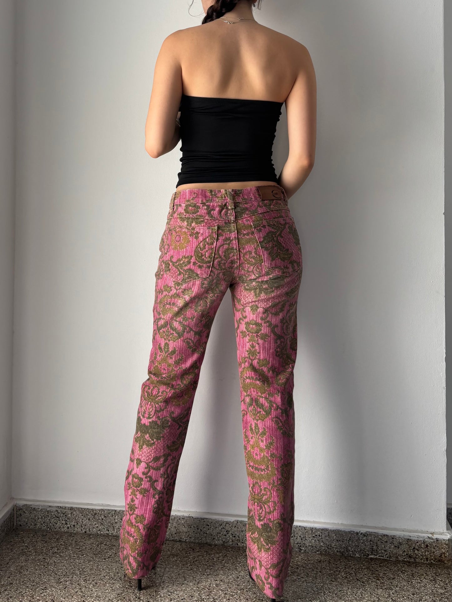 Just Cavalli 2005 floral print jeans