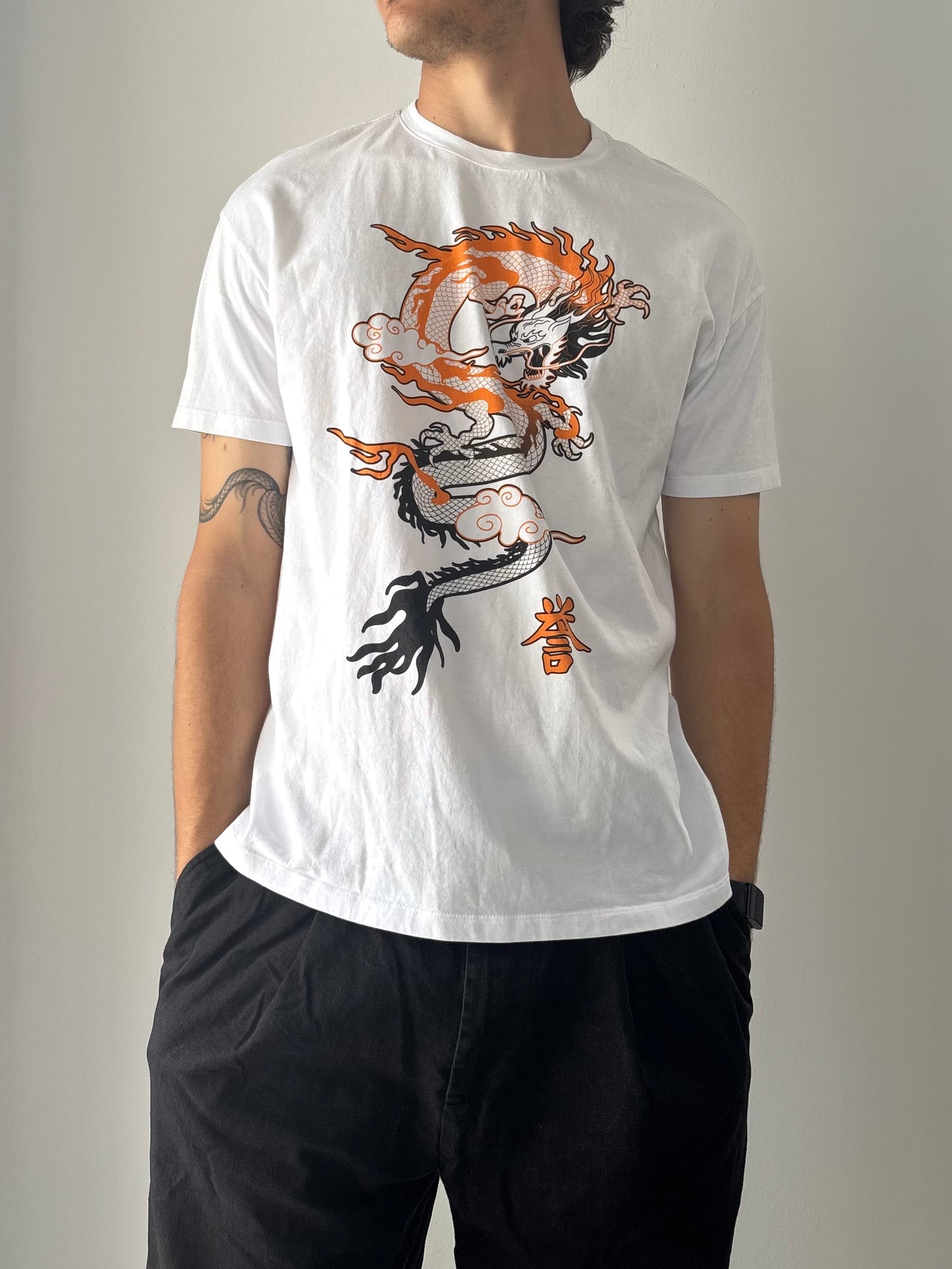 White dragon T-shirt