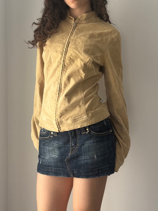 Beige suede jacket