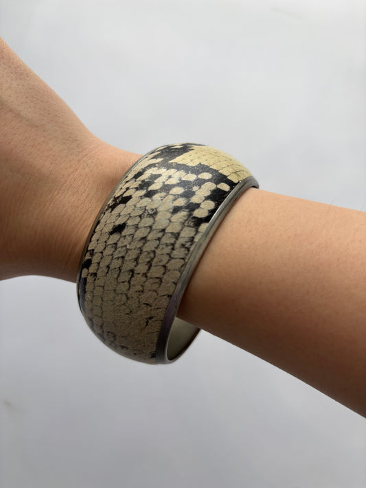 Snake print bangle