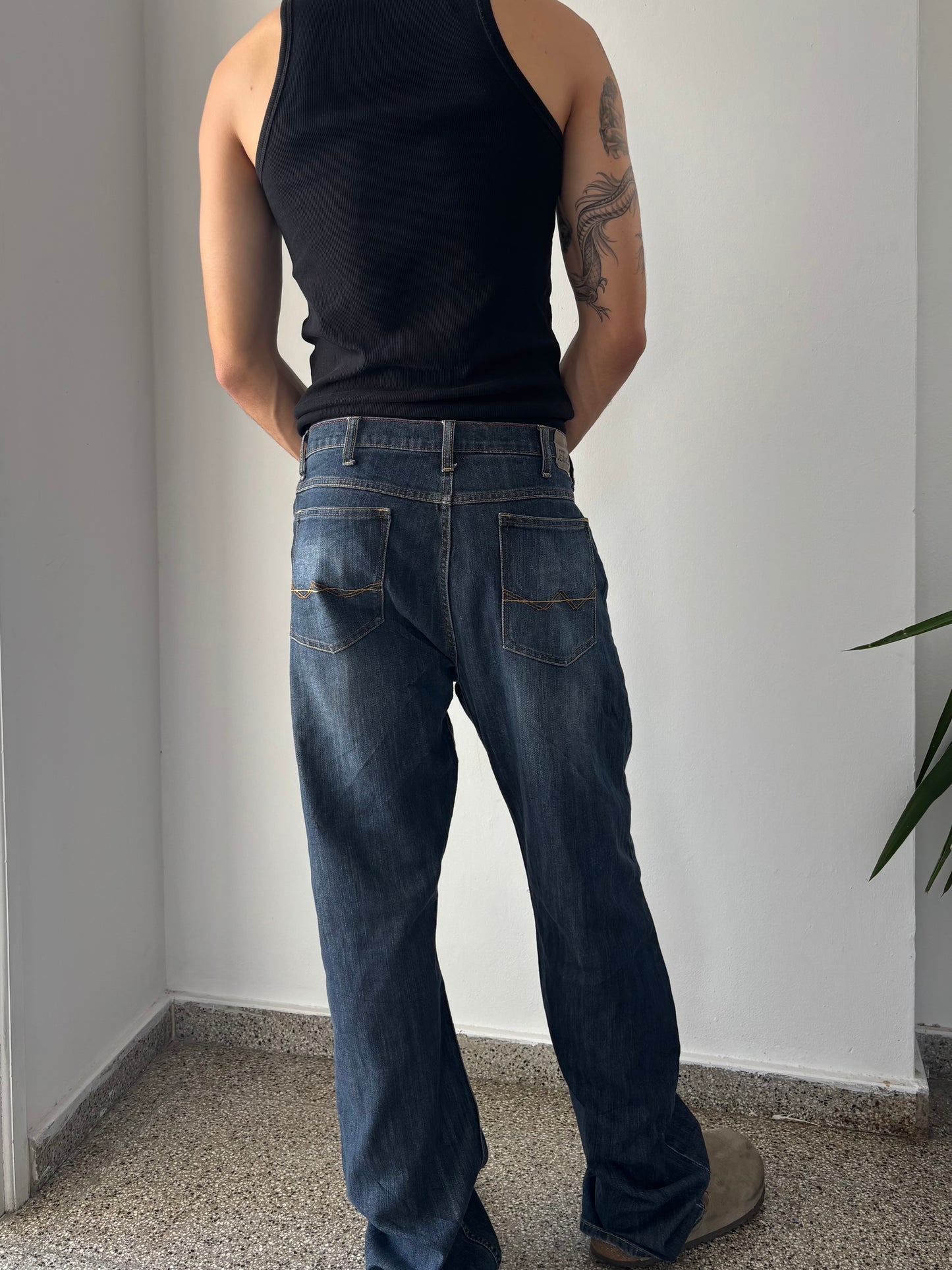 Dark wash Wrangler jeans