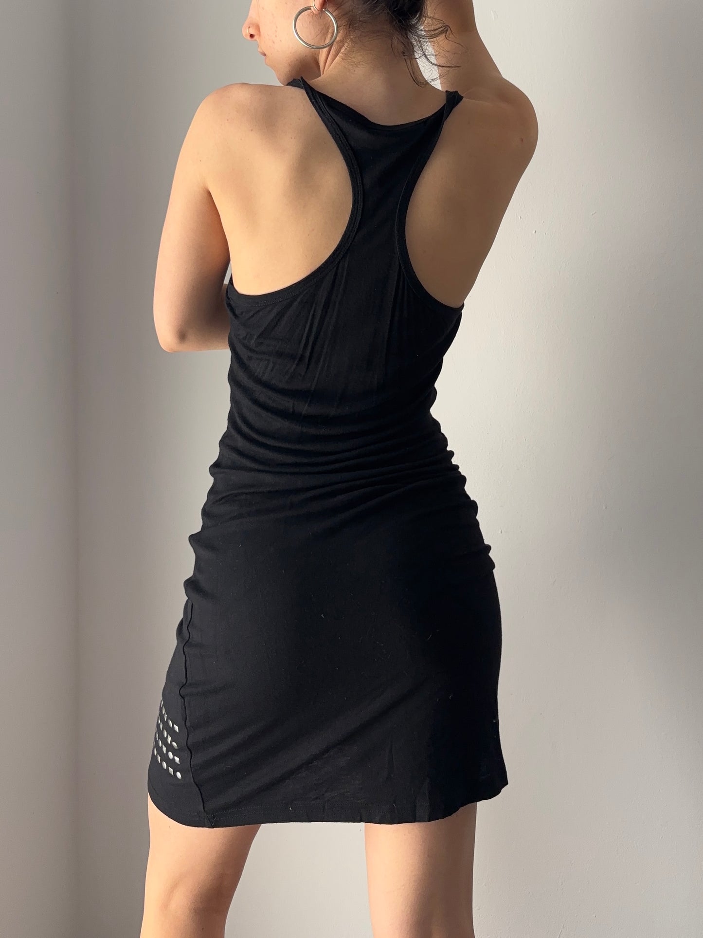 Black Tiger dress with studs