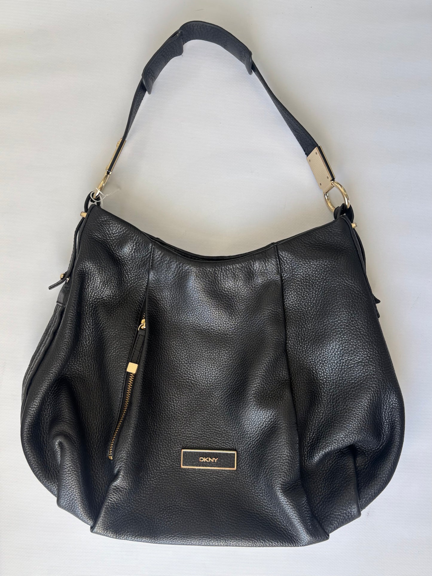DKNY black leather bag