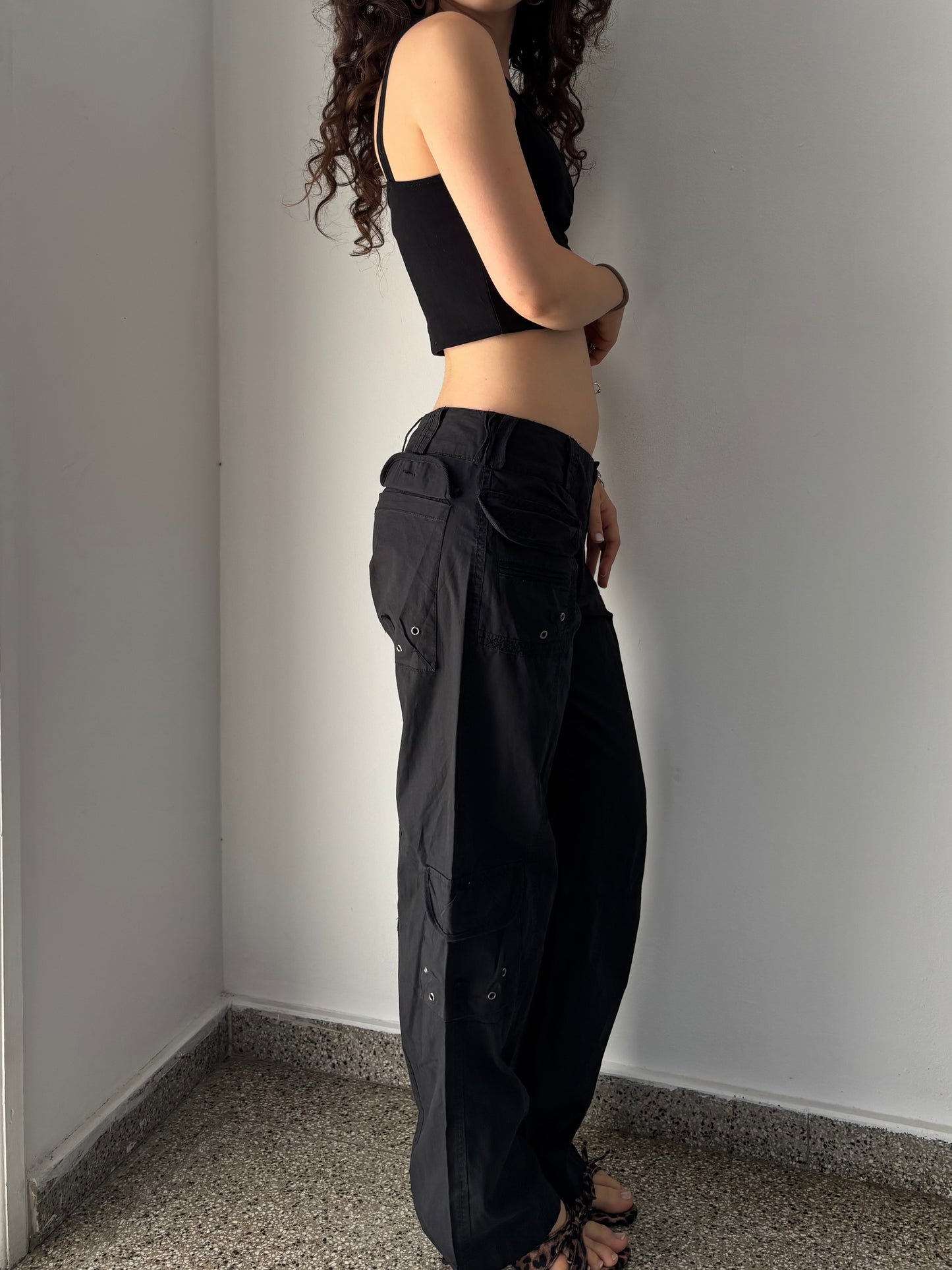 Black cargo pants