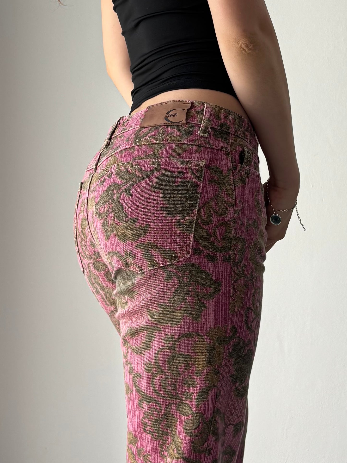 Just Cavalli 2005 floral print jeans