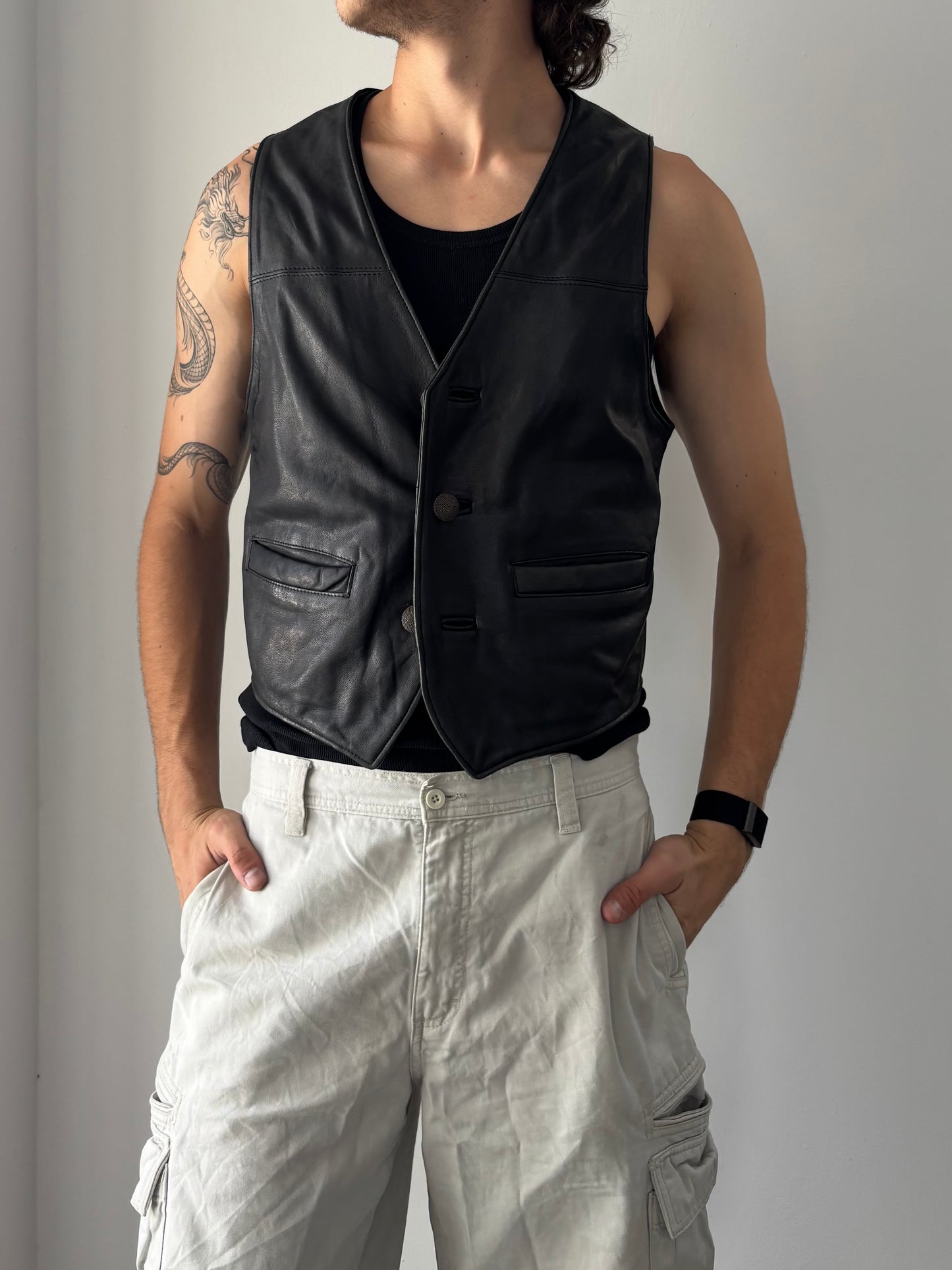 Real Leather vest