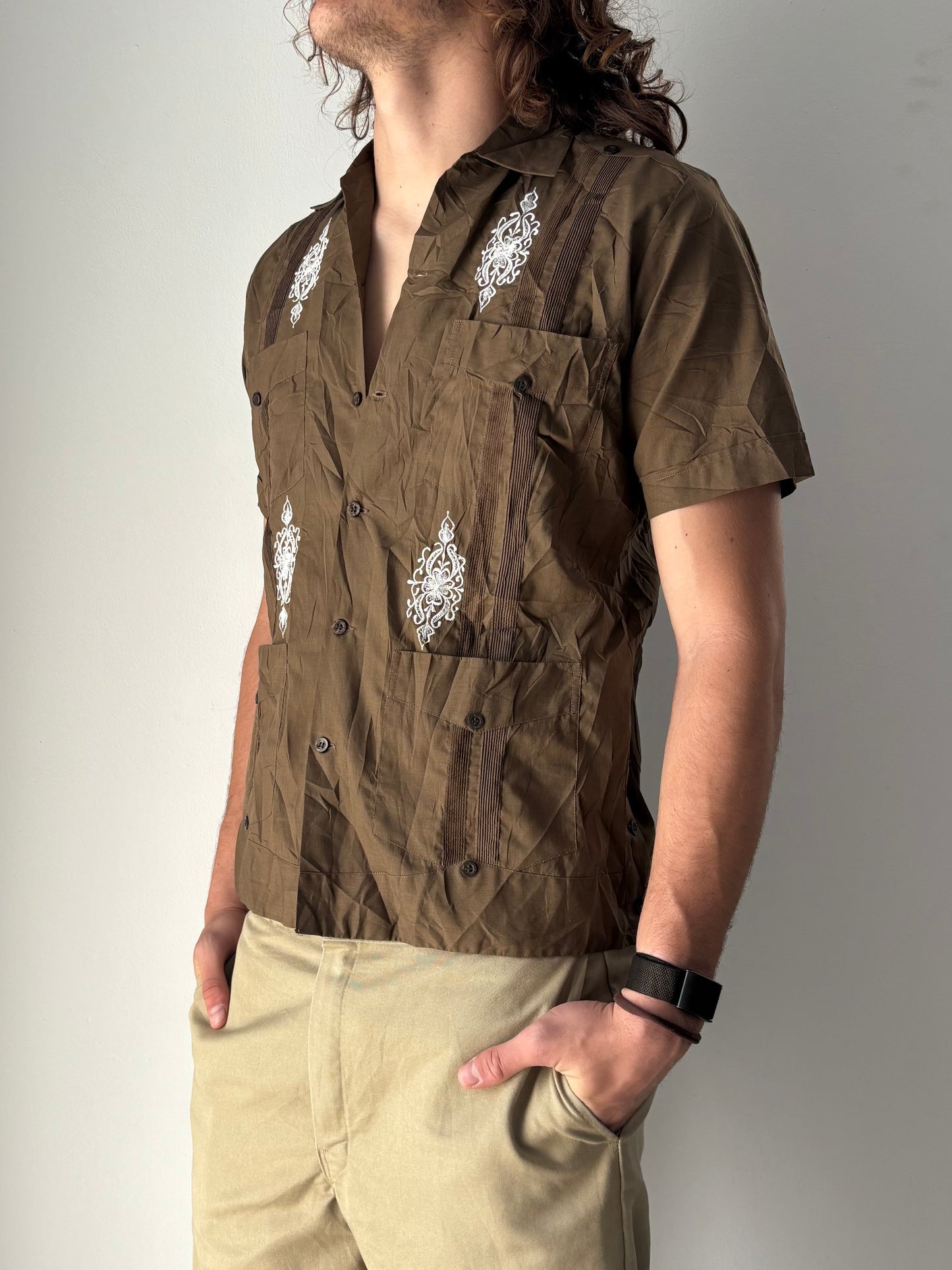 Brown boho shirt