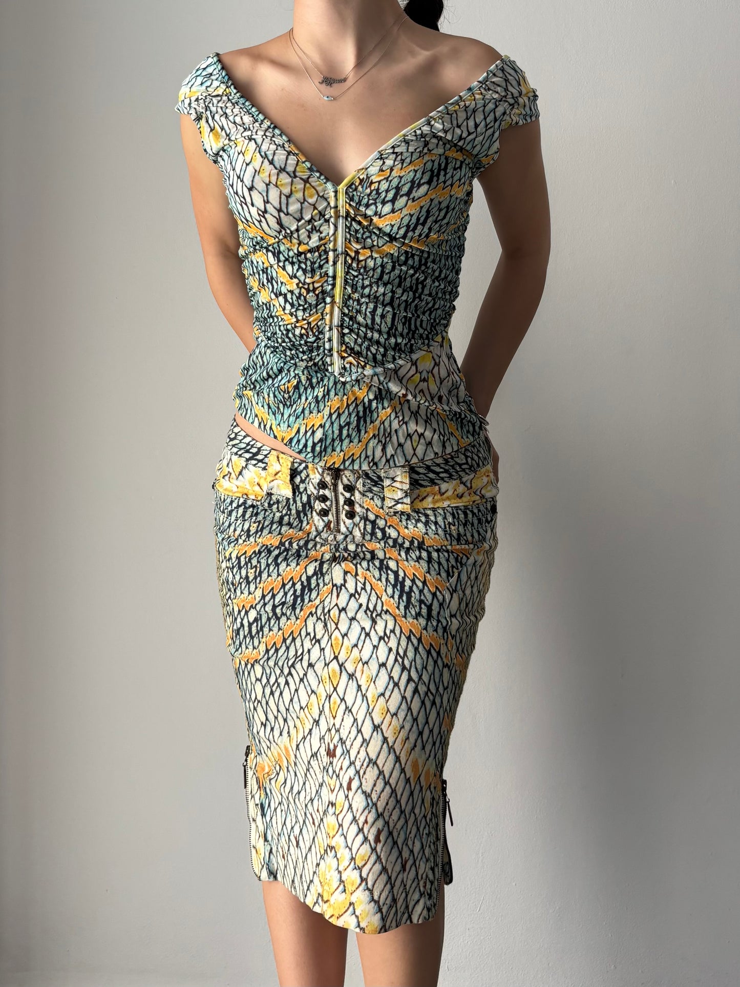 Just Cavalli snake print set