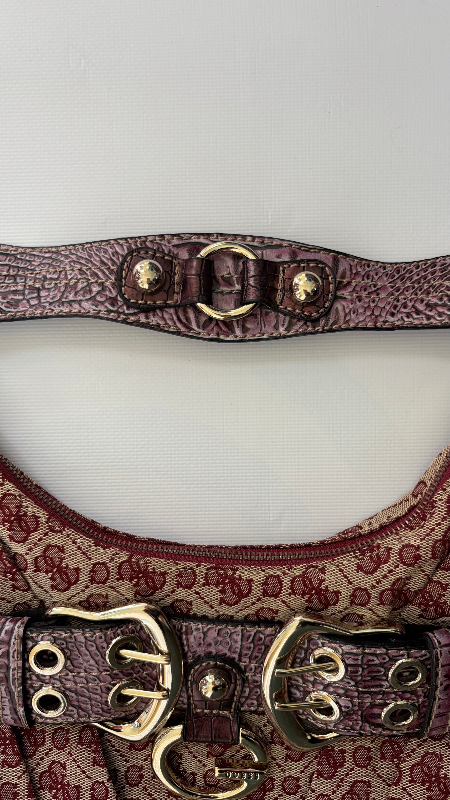 Vintage Guess bag with gold buckles