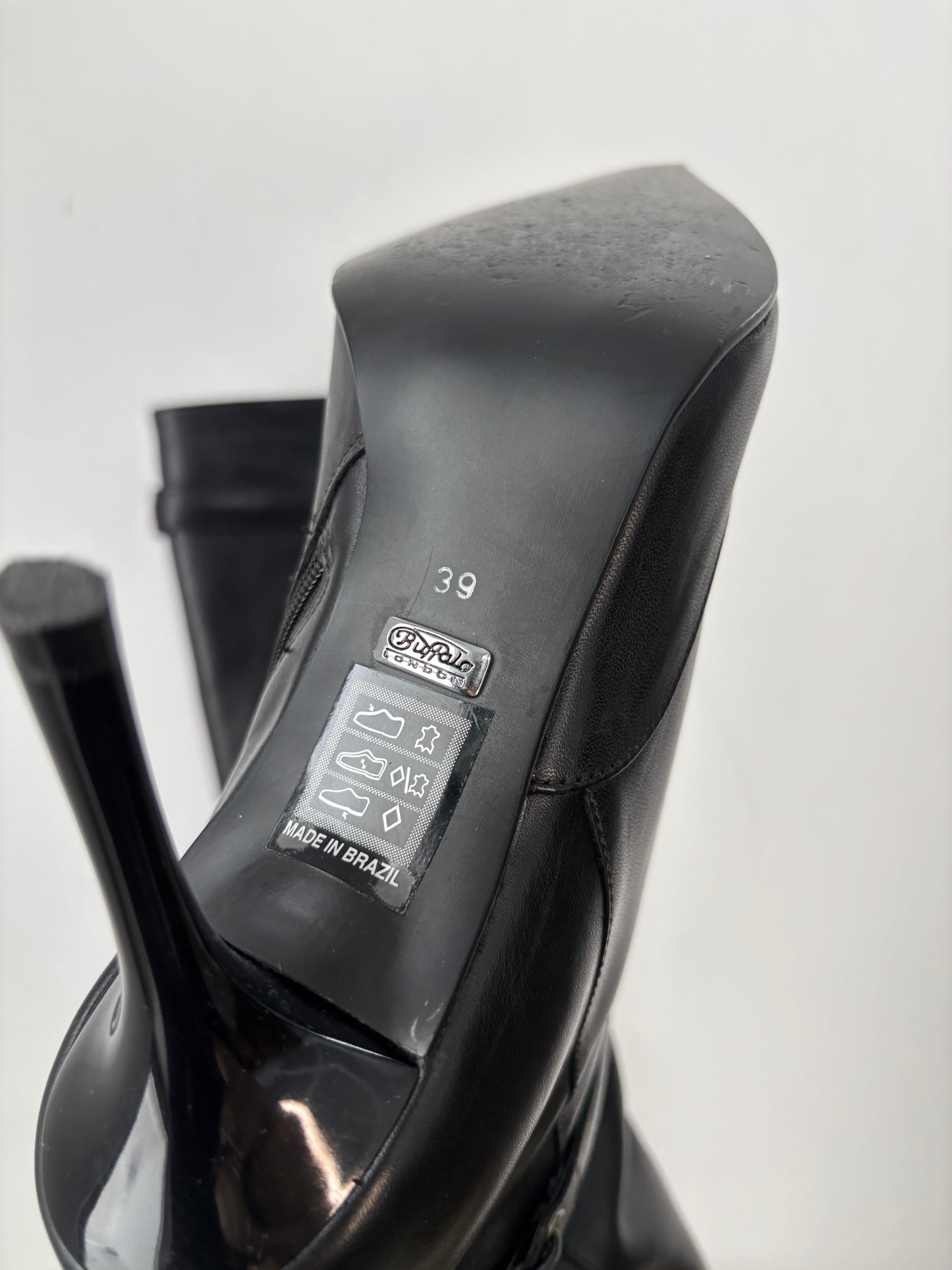 Buffalo London vegan leather boots